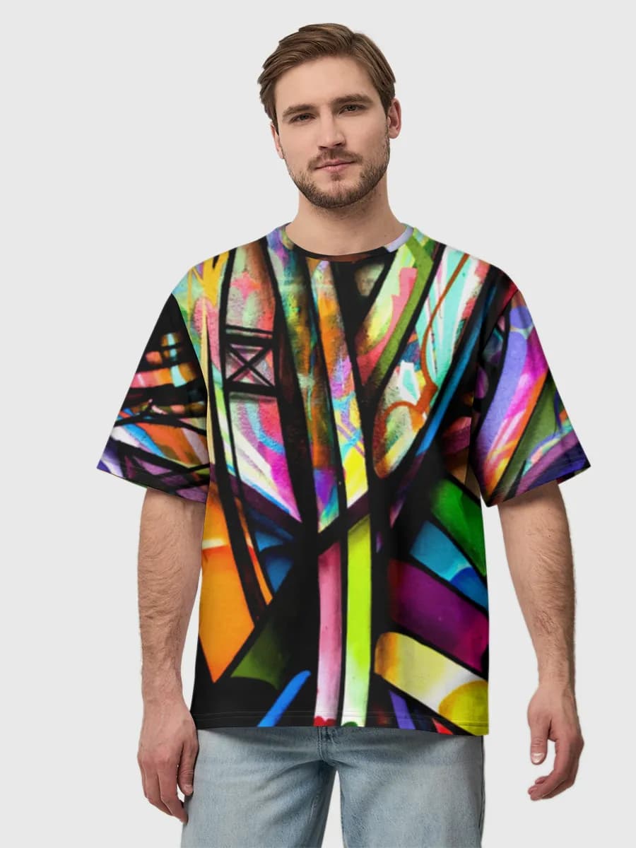 Men's oversized cotton T-shirt