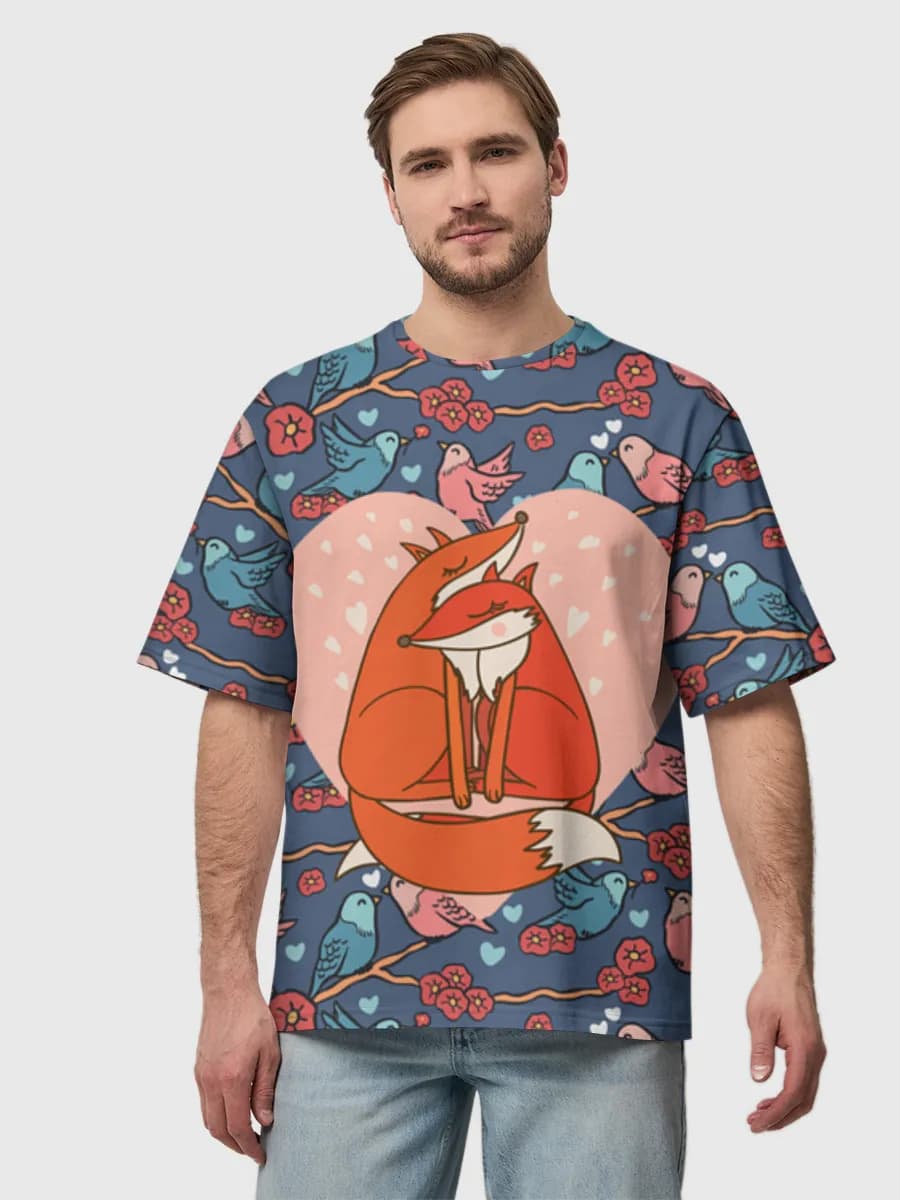 Men's oversized cotton T-shirt