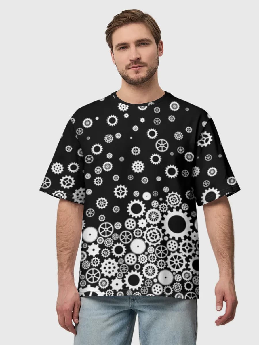 Men's oversized cotton T-shirt