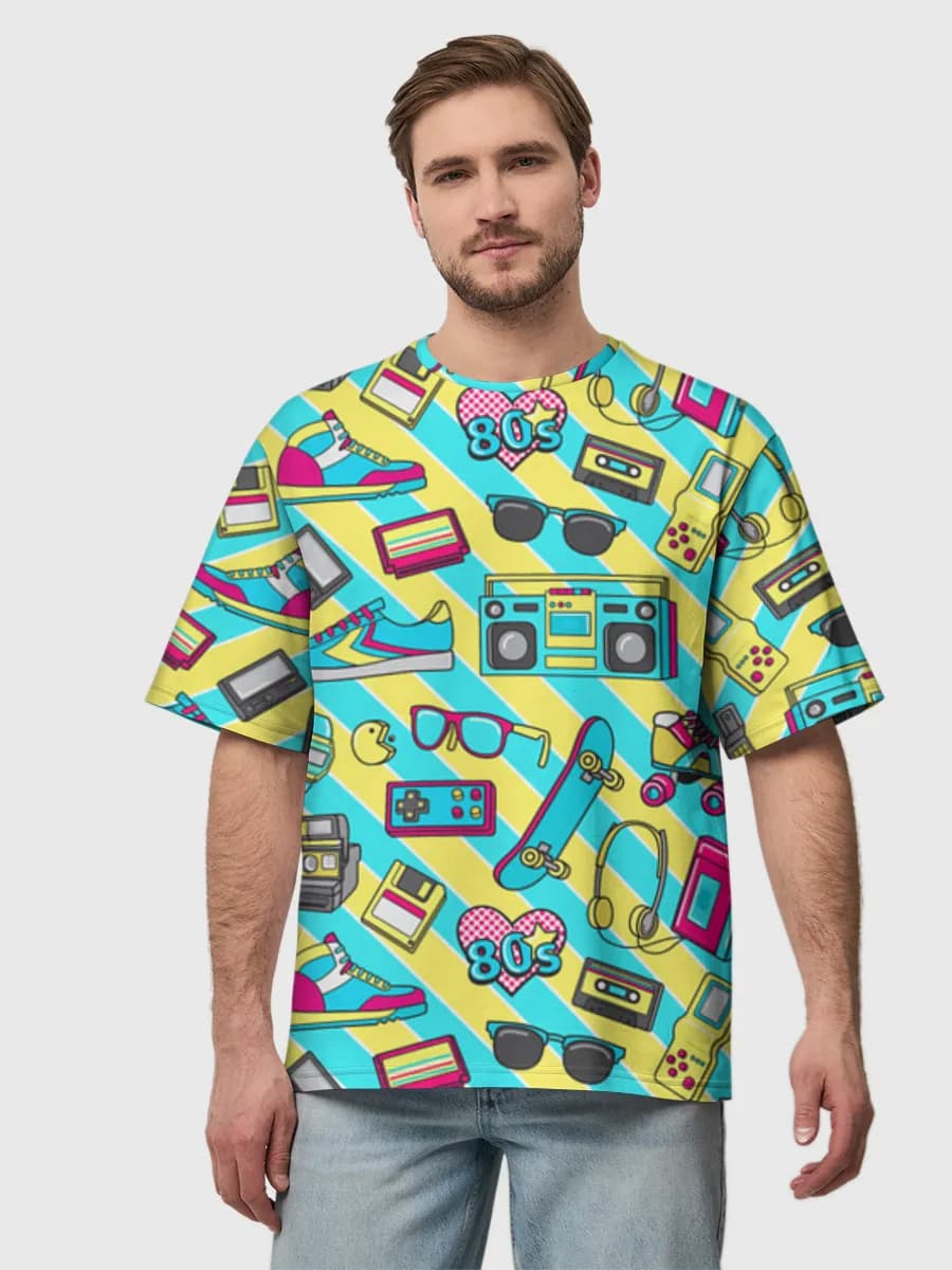 Men's oversized cotton T-shirt