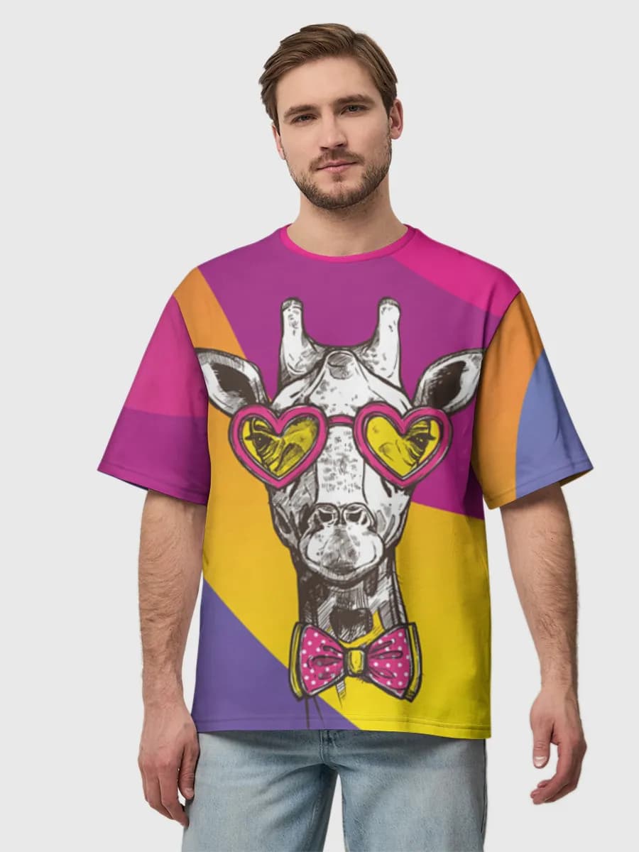 Camiseta de algodón extragrande para hombre