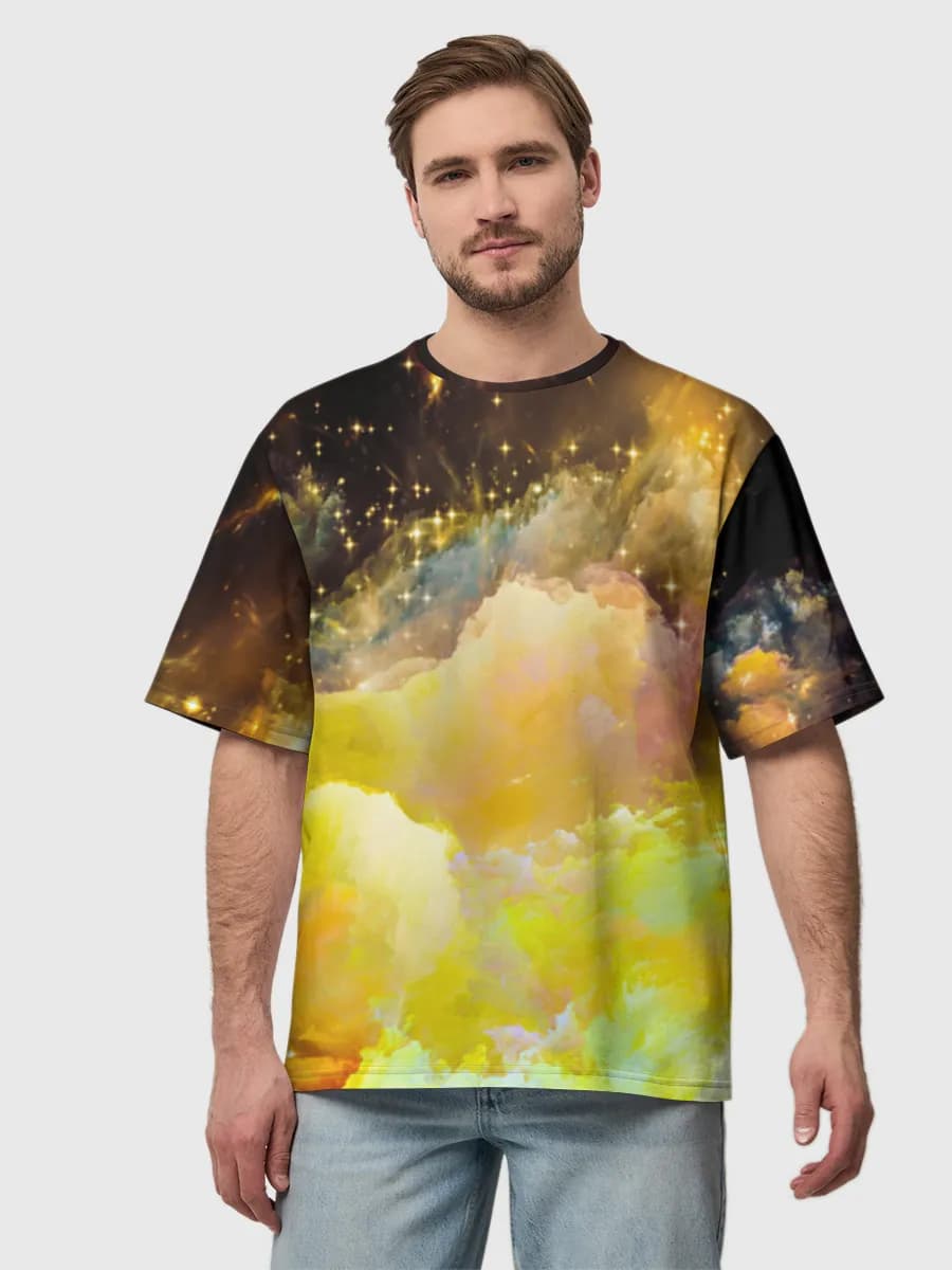 Herren Oversized Baumwoll T-Shirt