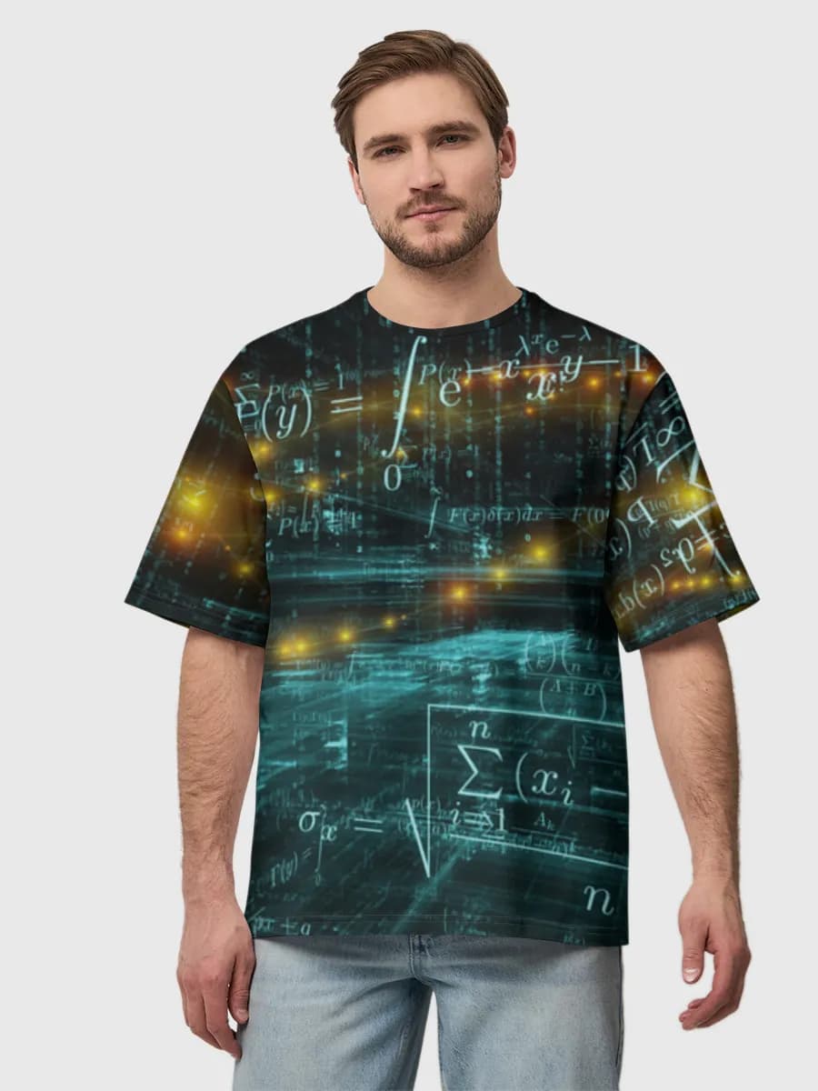 Men's oversized cotton T-shirt