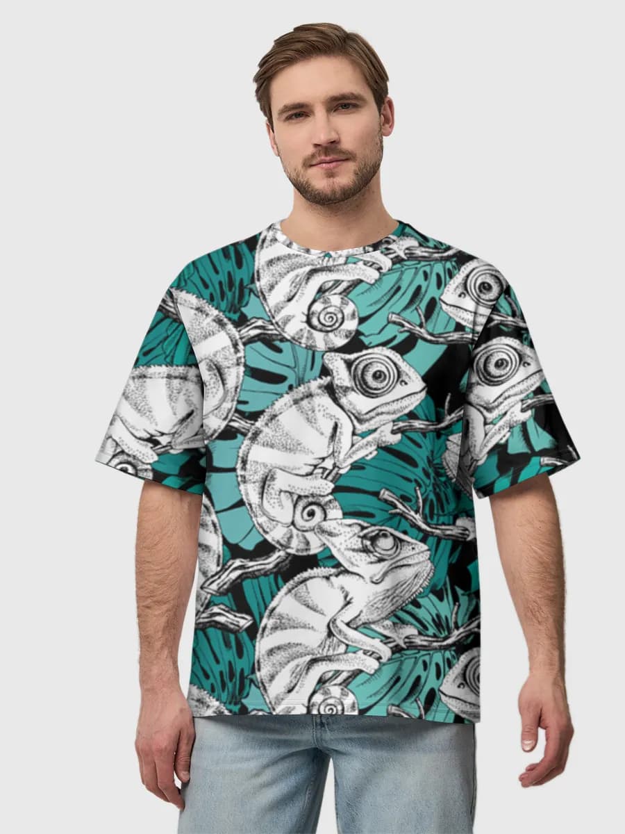 Men's oversized cotton T-shirt
