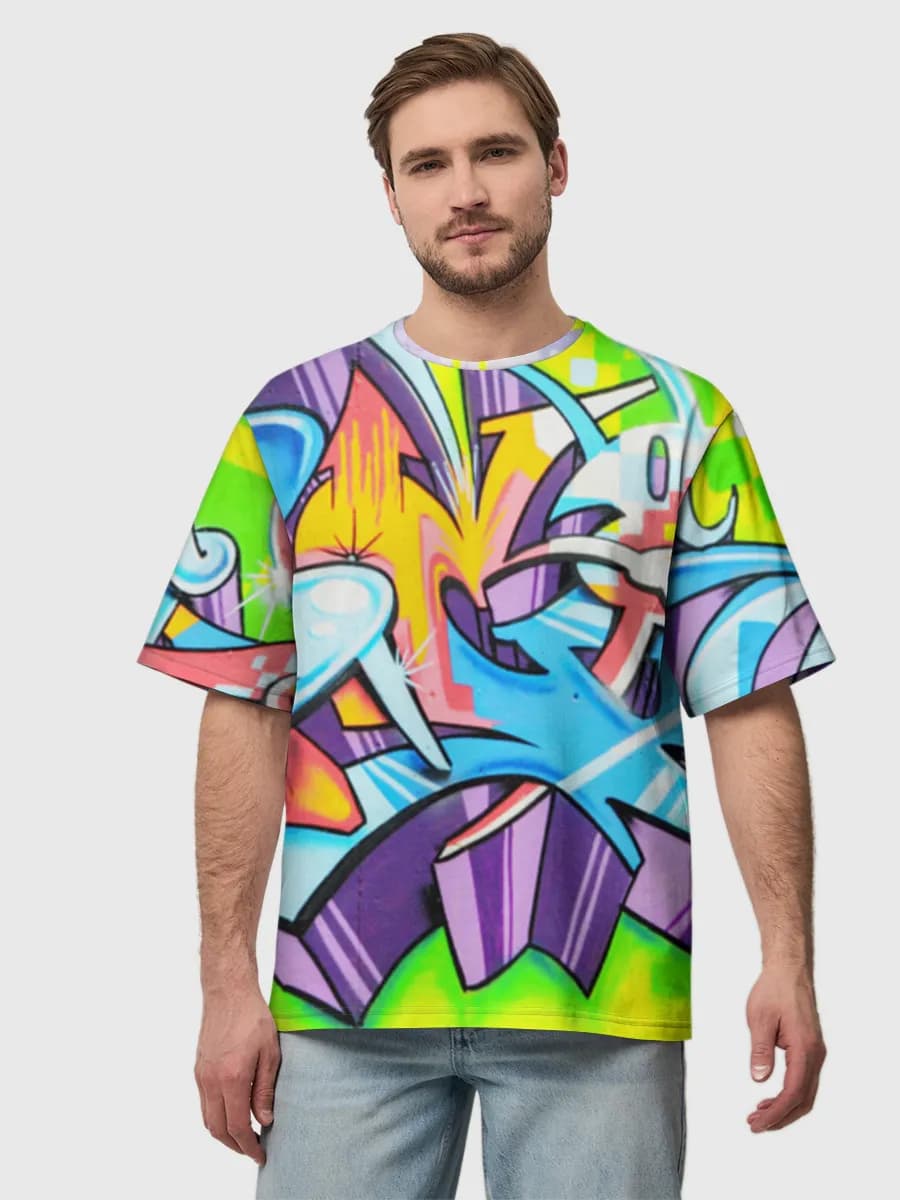 Camiseta de algodón extragrande para hombre