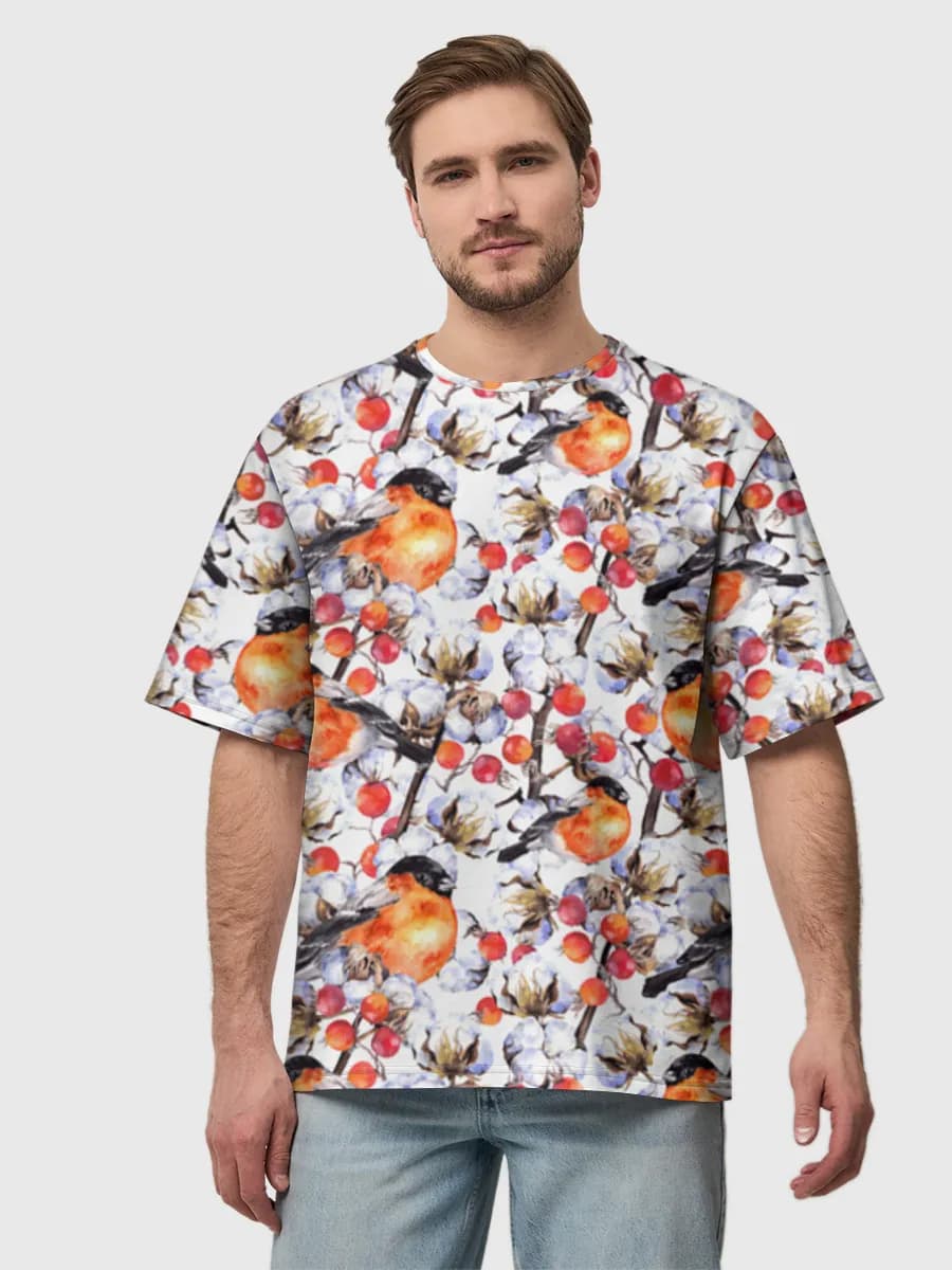 Men's oversized cotton T-shirt