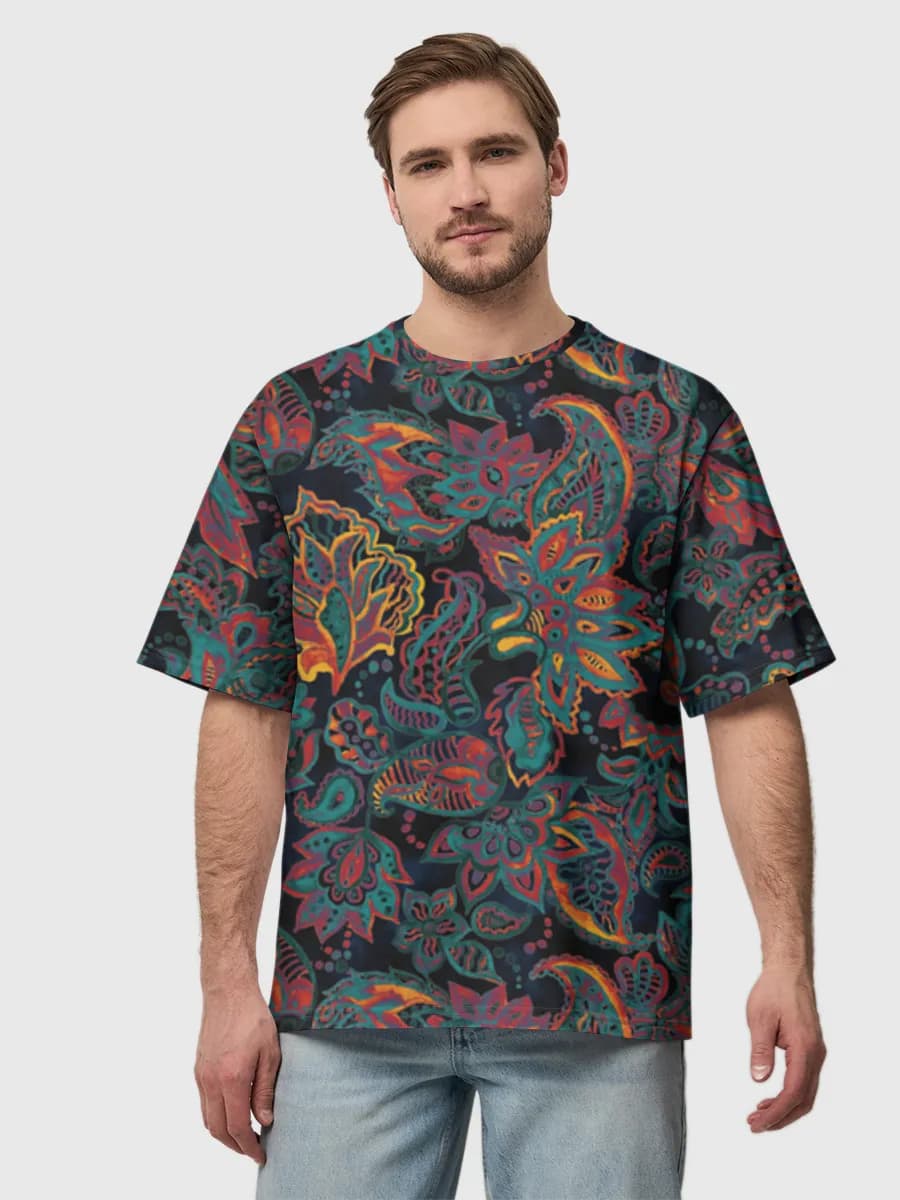 Herren Oversized Baumwoll T-Shirt