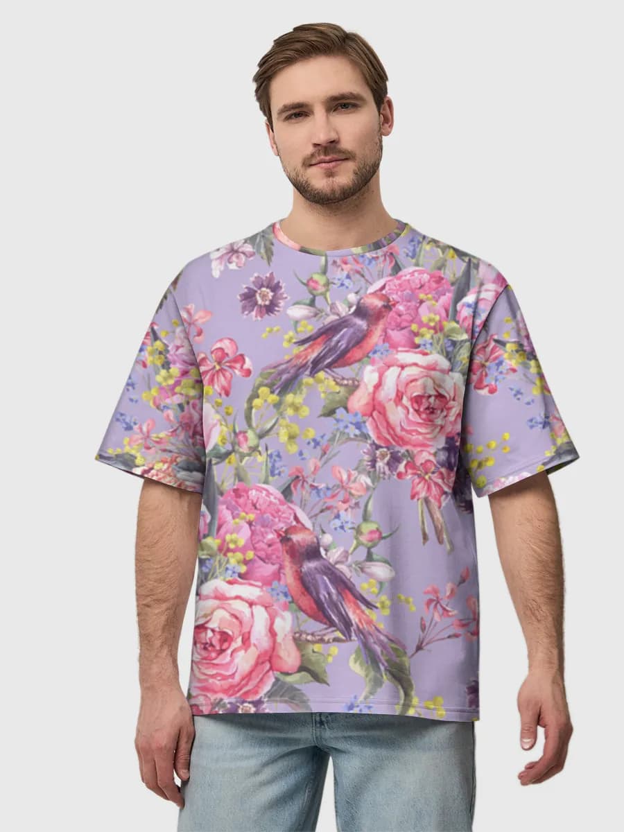 メンズ ビッグシルエット コットンTシャツ