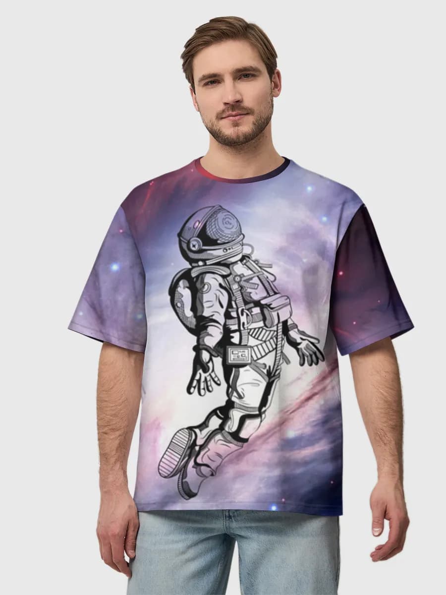 Men's oversized cotton T-shirt