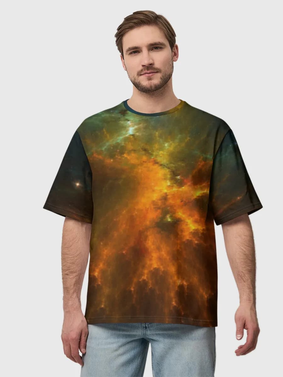 Men's oversized cotton T-shirt
