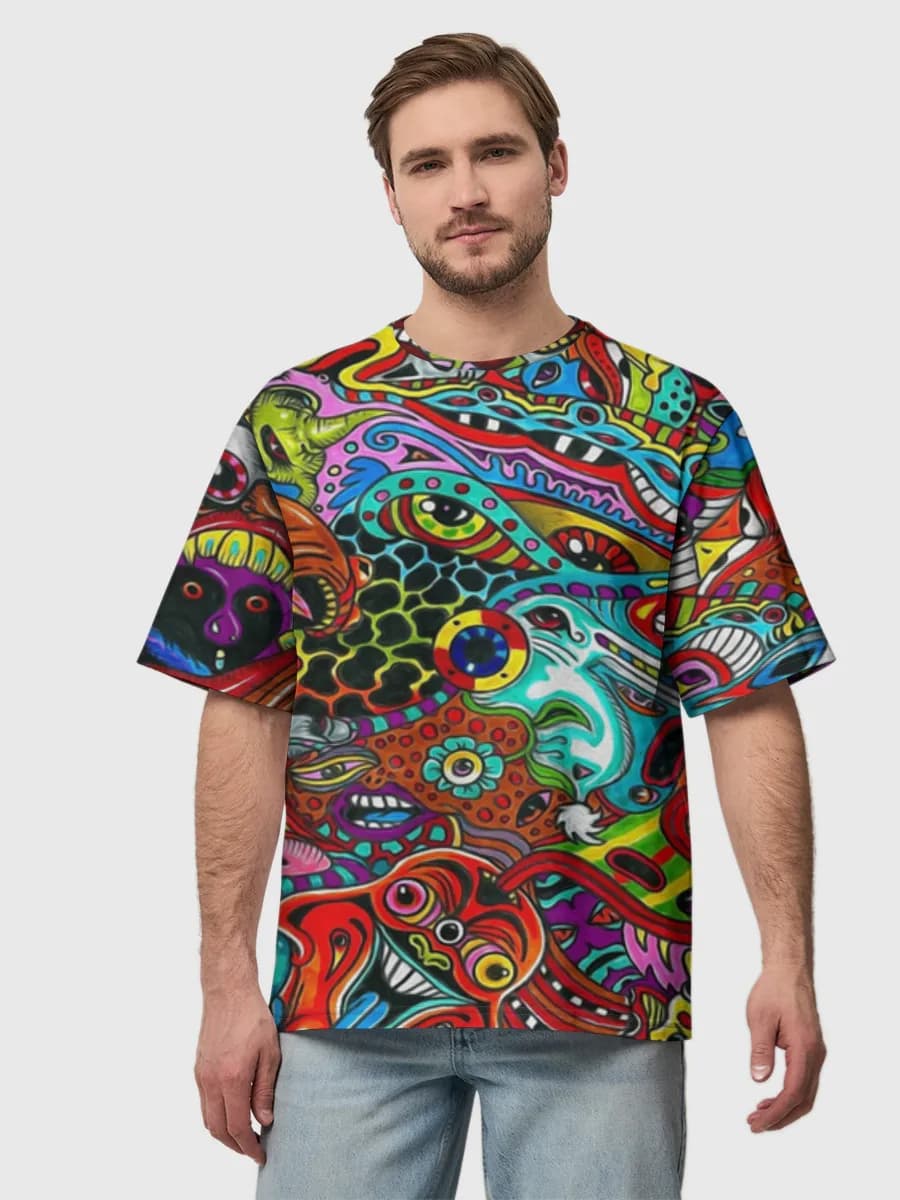 Men's oversized cotton T-shirt