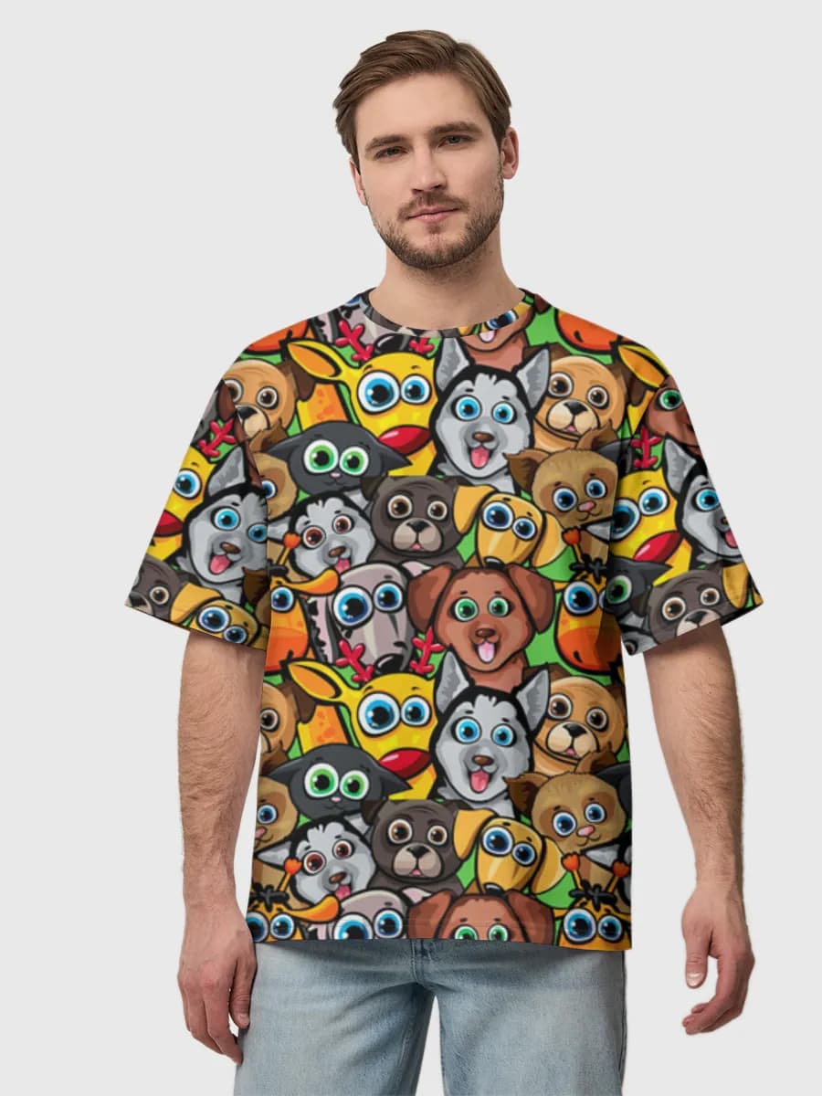 Men's oversized cotton T-shirt