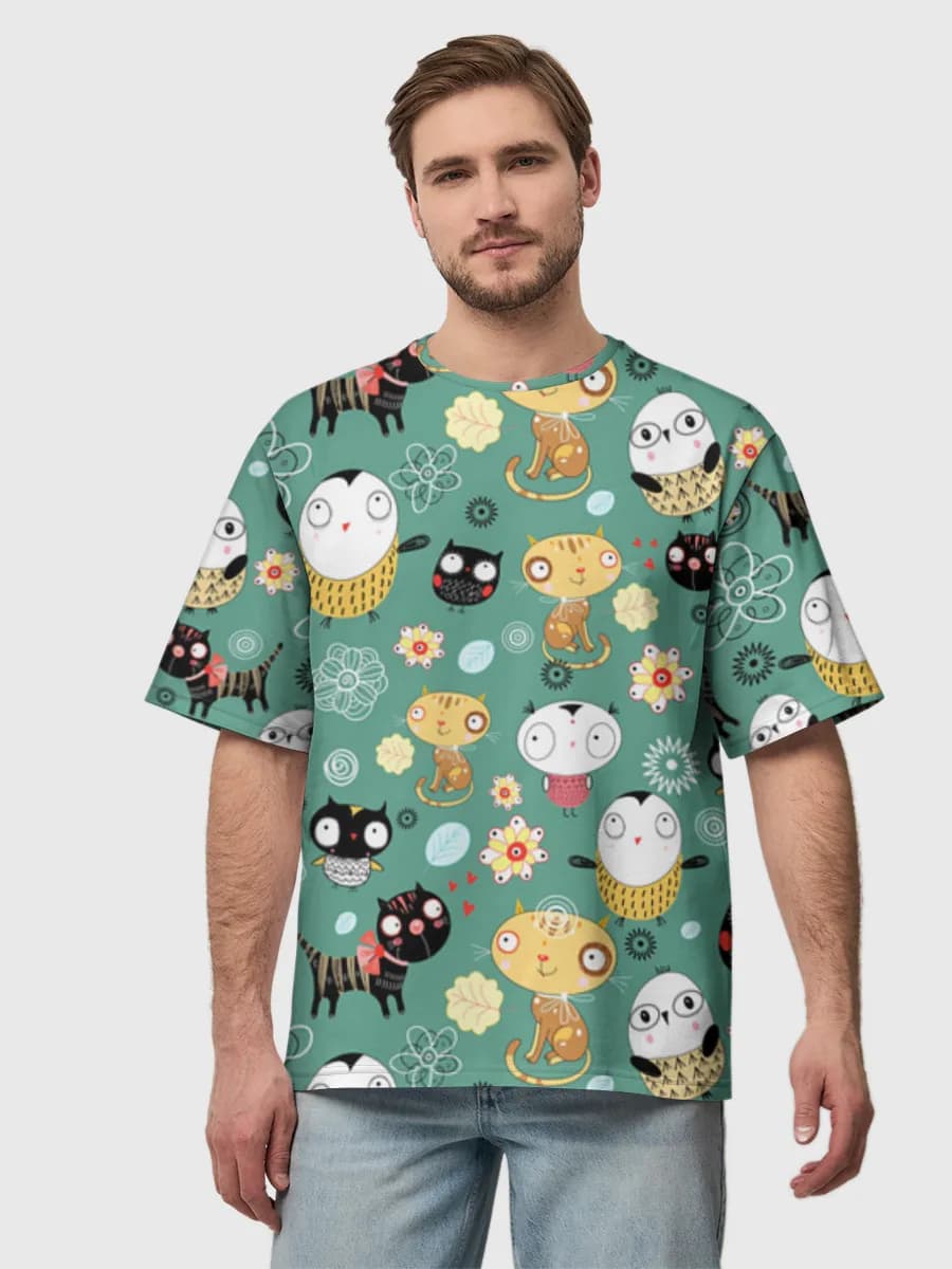 Men's oversized cotton T-shirt