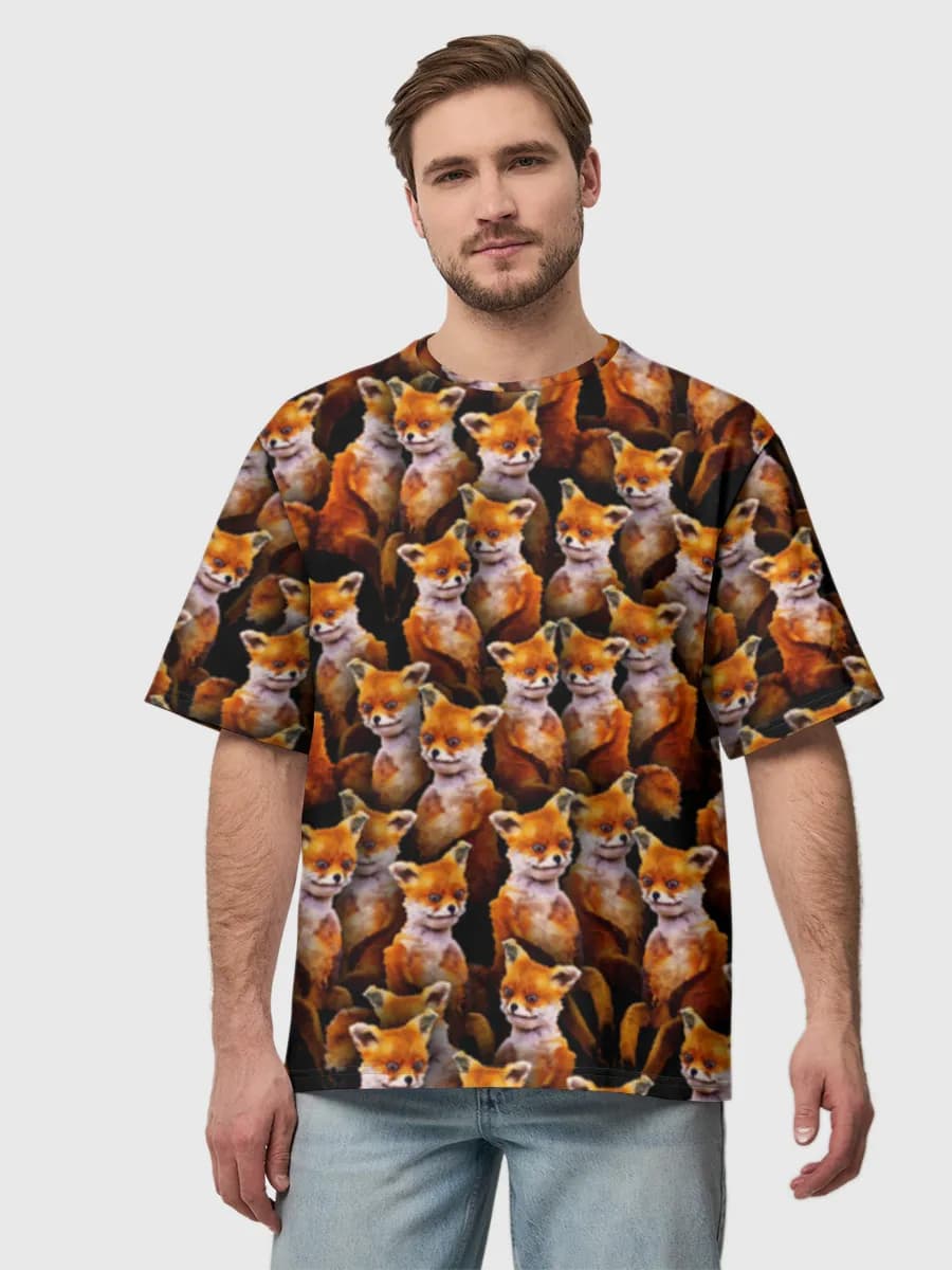 Men's oversized cotton T-shirt