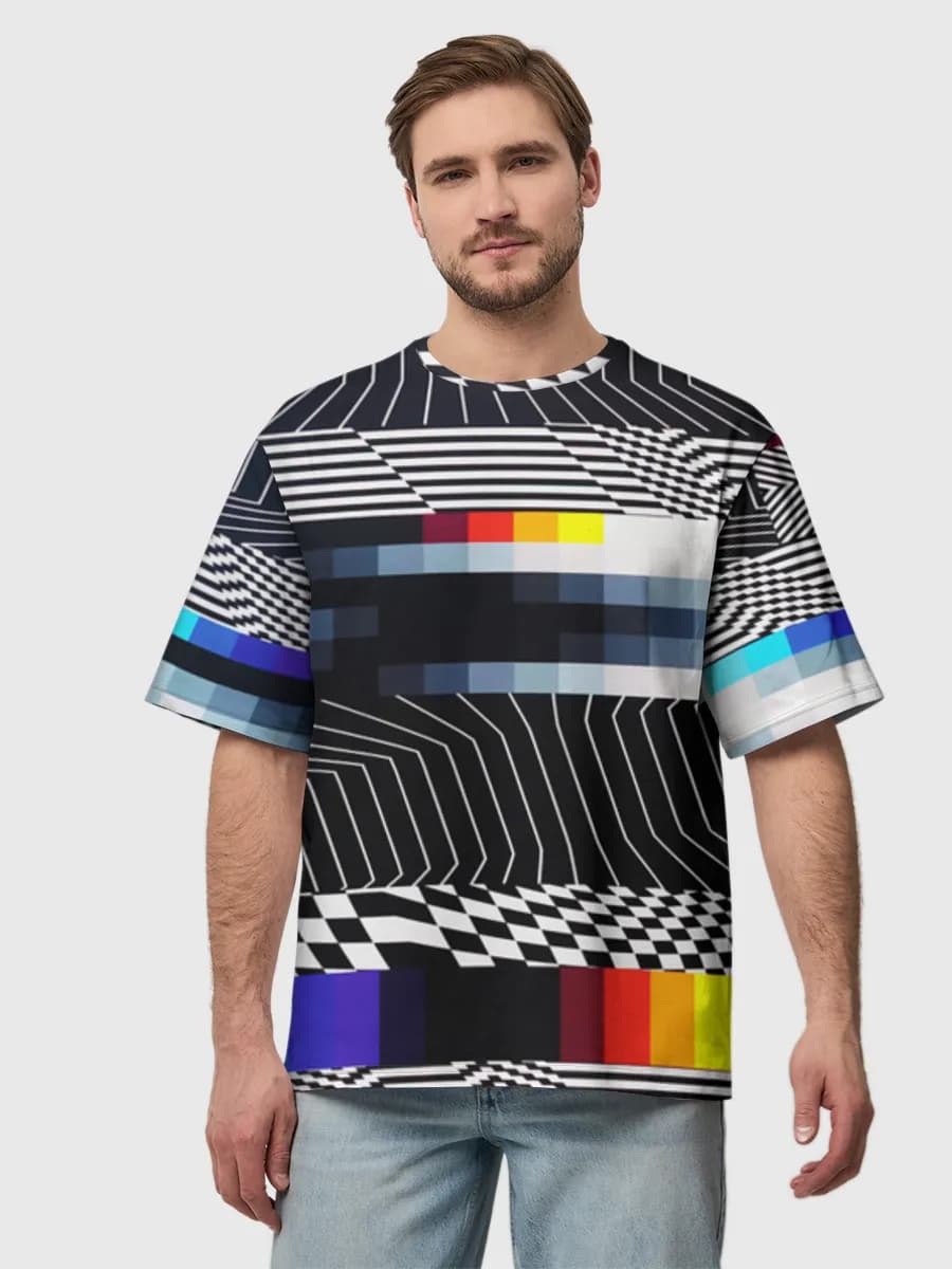 Men's oversized cotton T-shirt
