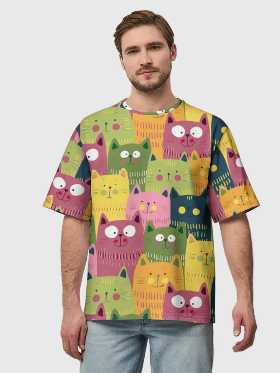 Men's oversized cotton T-shirt