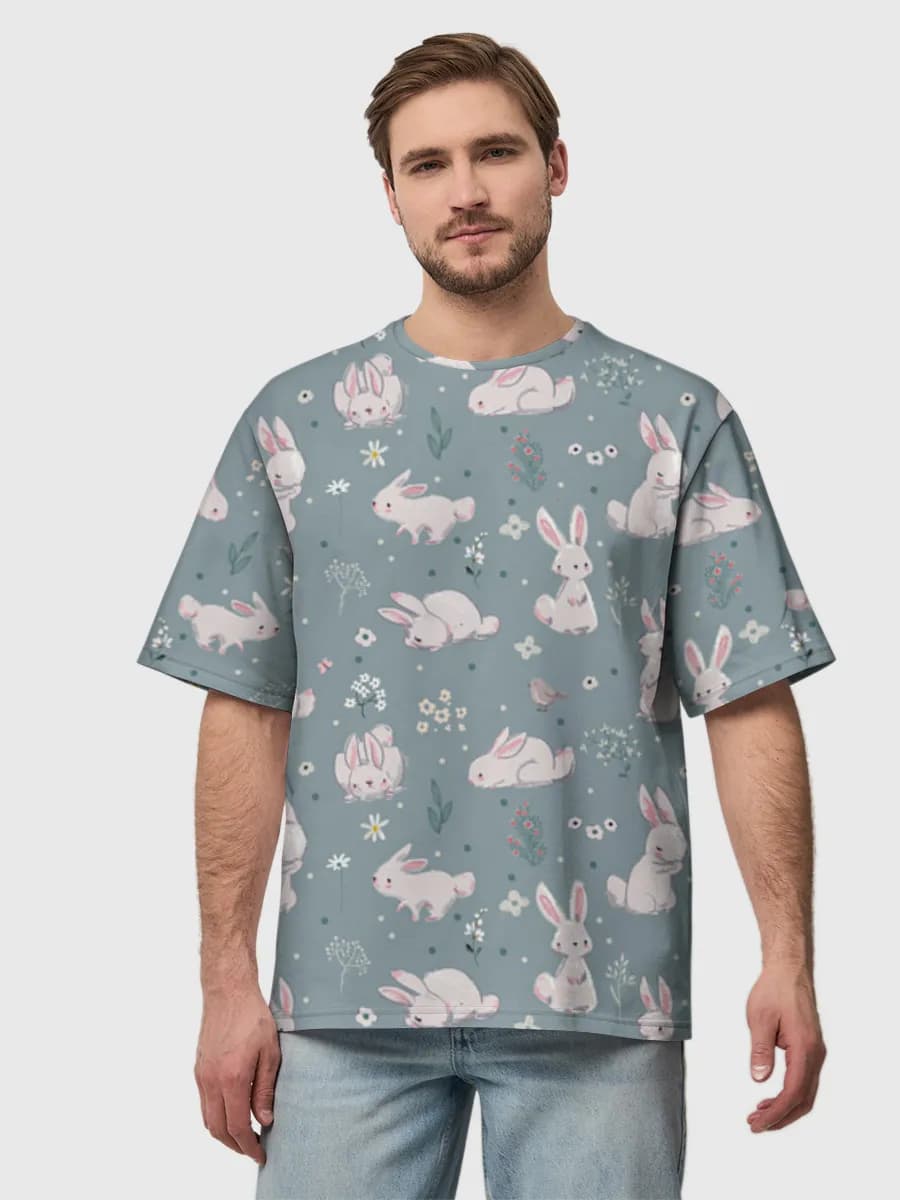 Herren Oversized Baumwoll T-Shirt