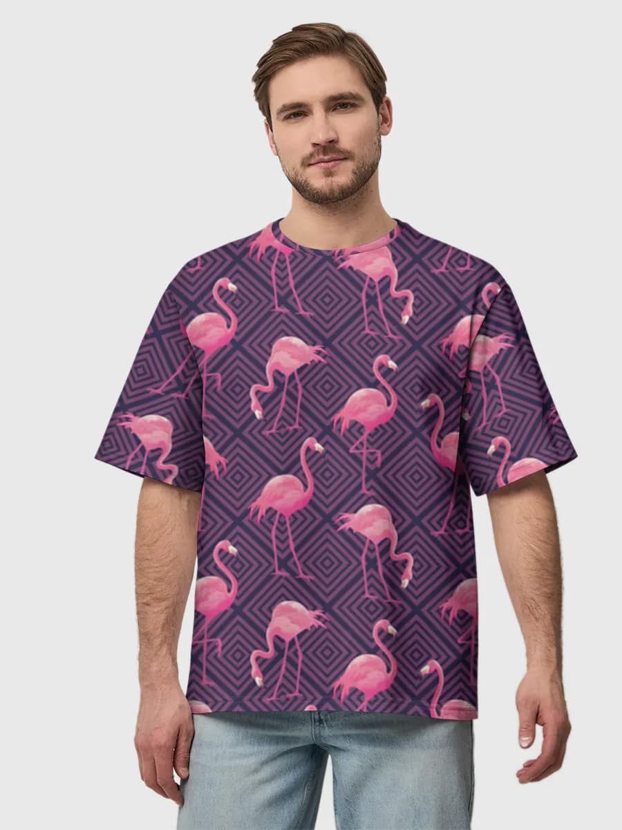 Men's oversized cotton T-shirt