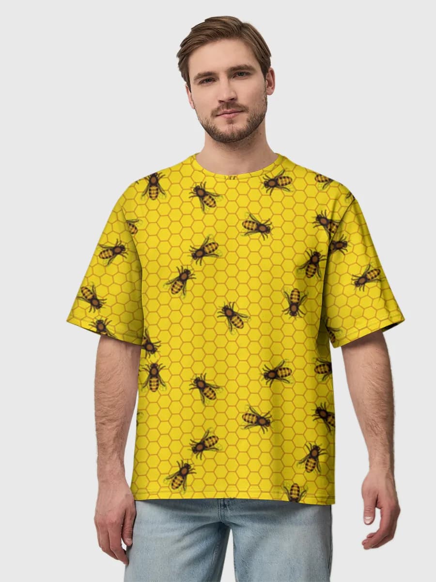 Herren Oversized Baumwoll T-Shirt