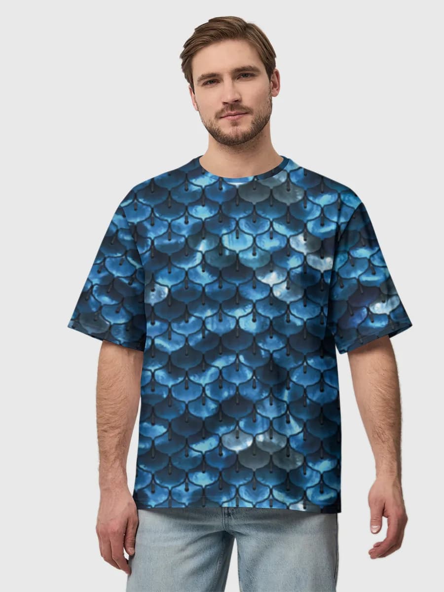 Herren Oversized Baumwoll T-Shirt