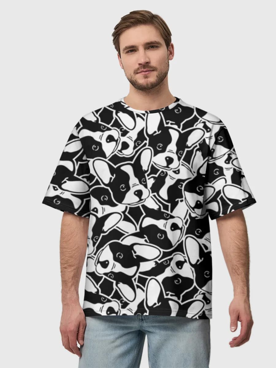 Men's oversized cotton T-shirt