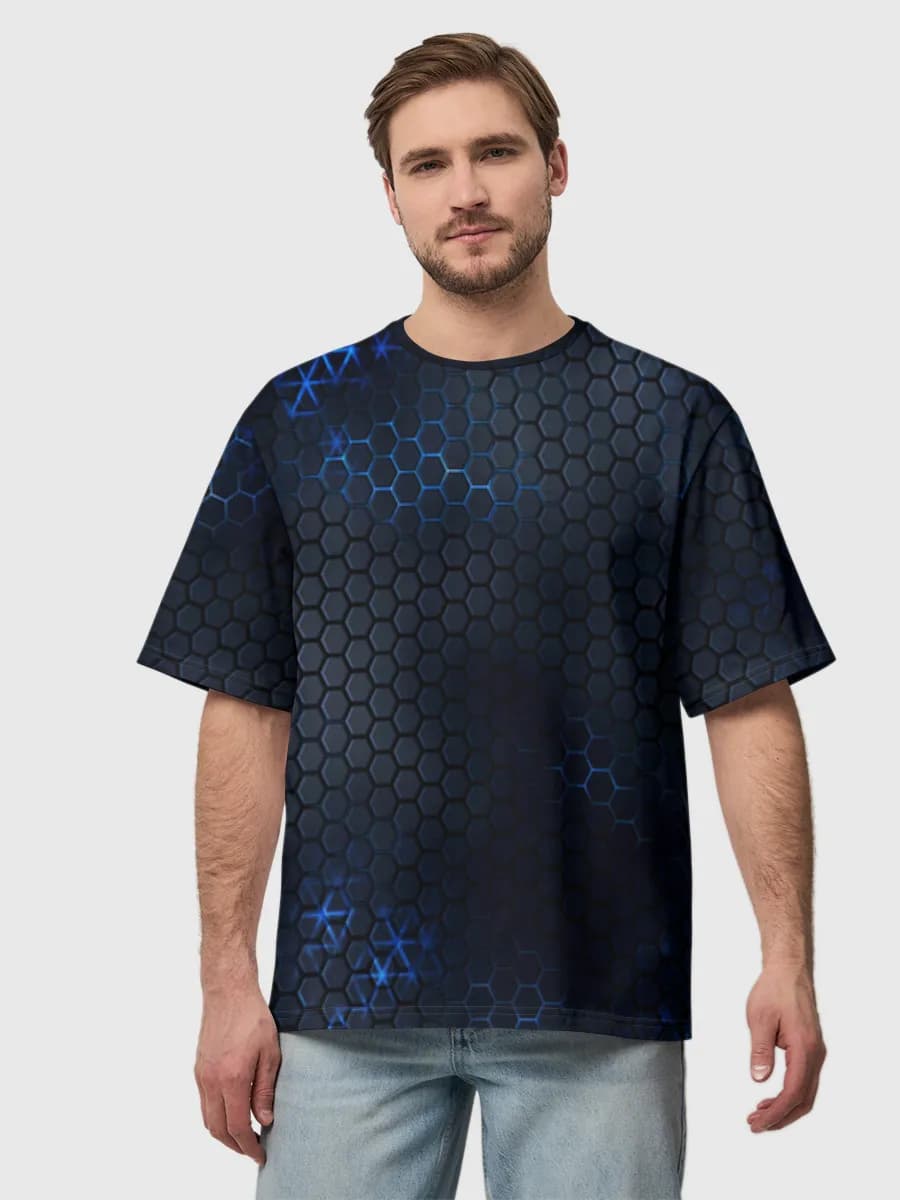 Men's oversized cotton T-shirt
