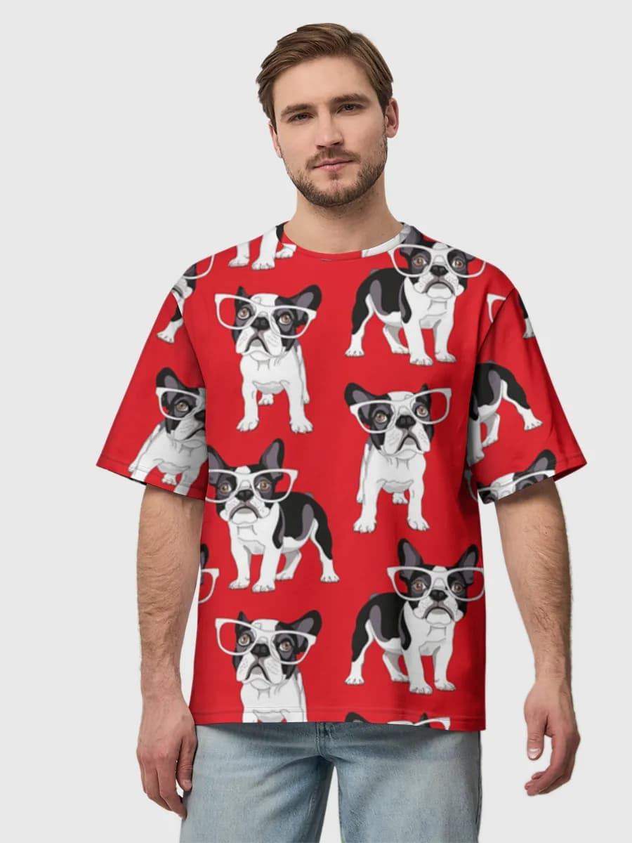 Men's oversized cotton T-shirt