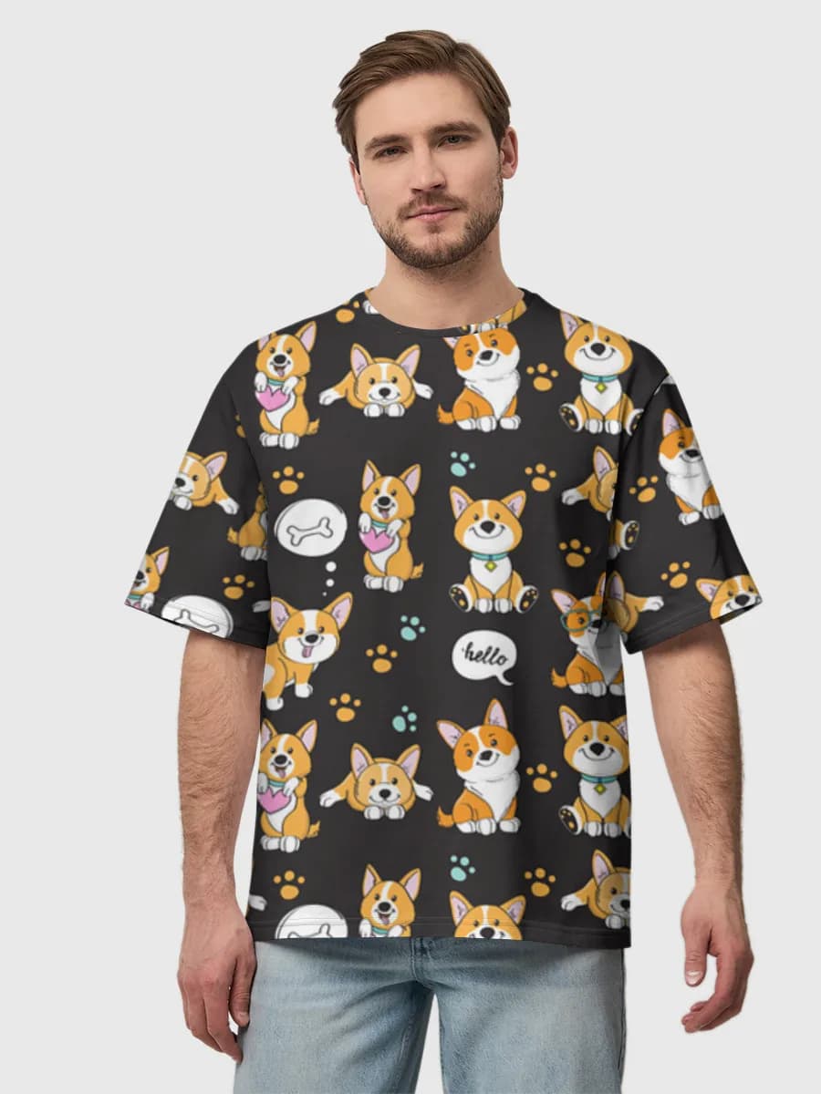 Men's oversized cotton T-shirt