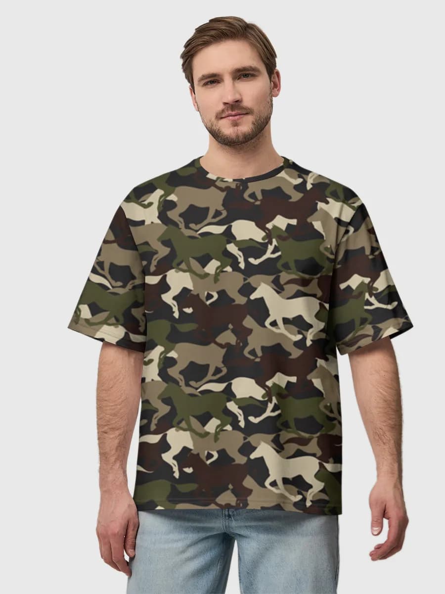 Herren Oversized Baumwoll T-Shirt