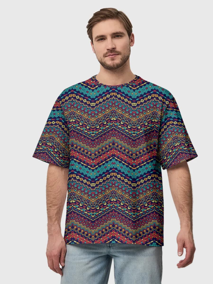 Camiseta de algodón extragrande para hombre
