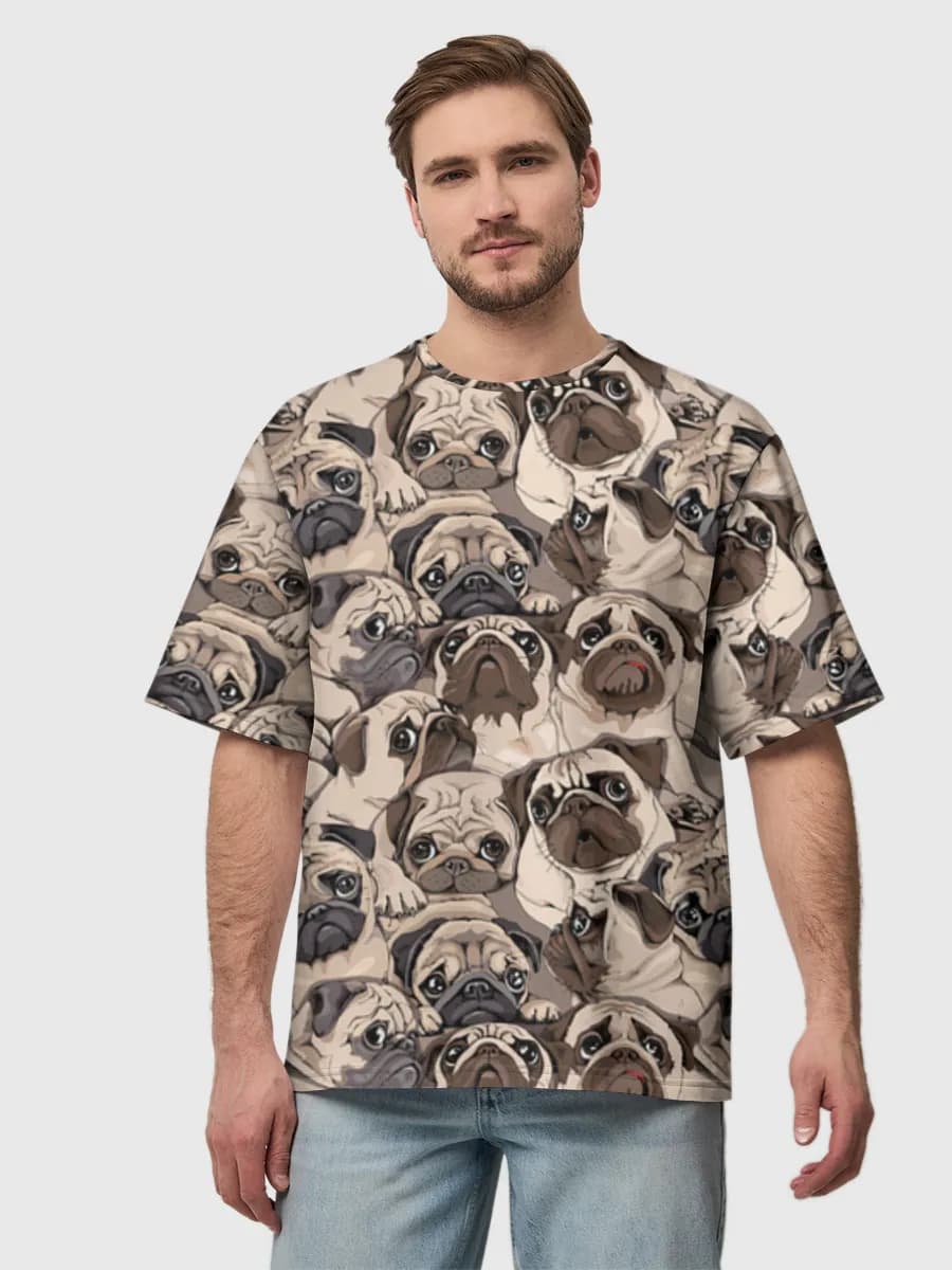 Men's oversized cotton T-shirt