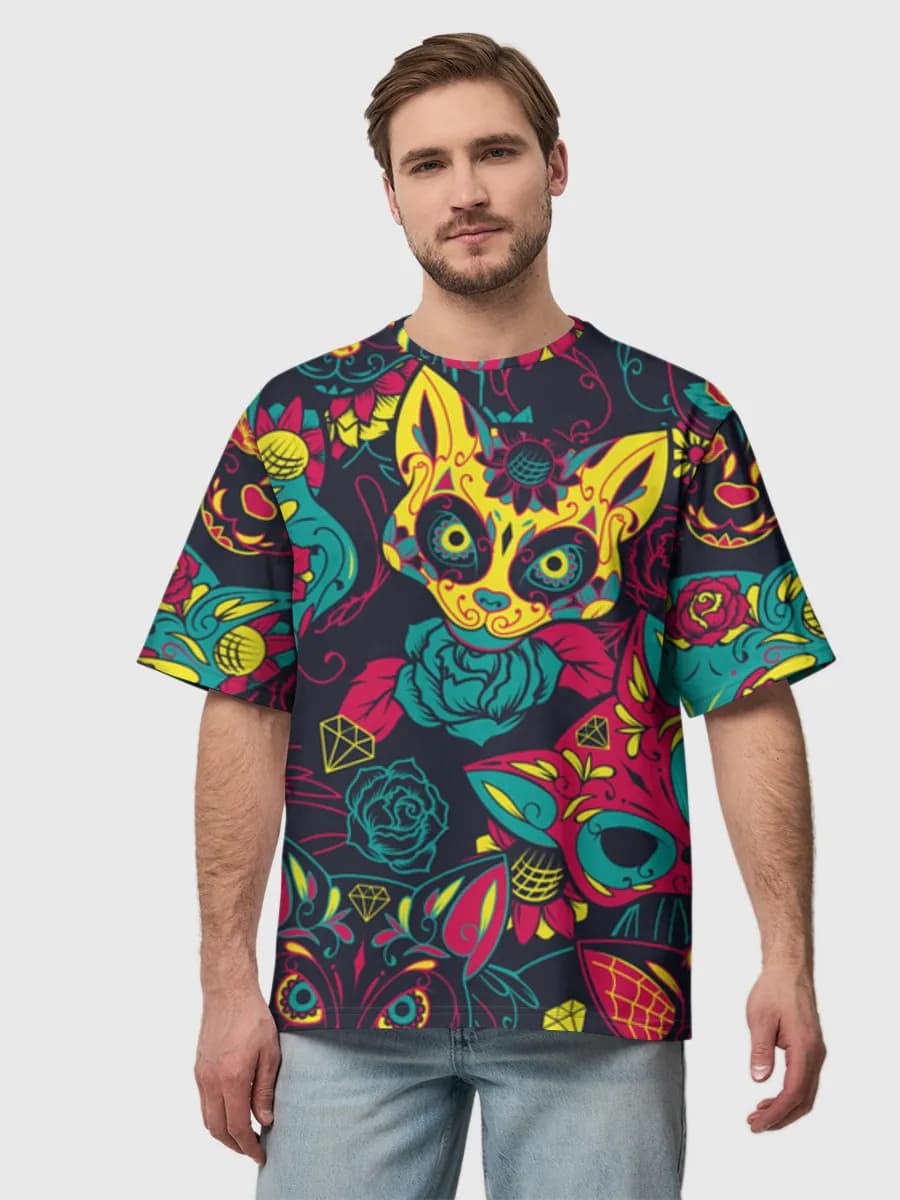 メンズ ビッグシルエット コットンTシャツ