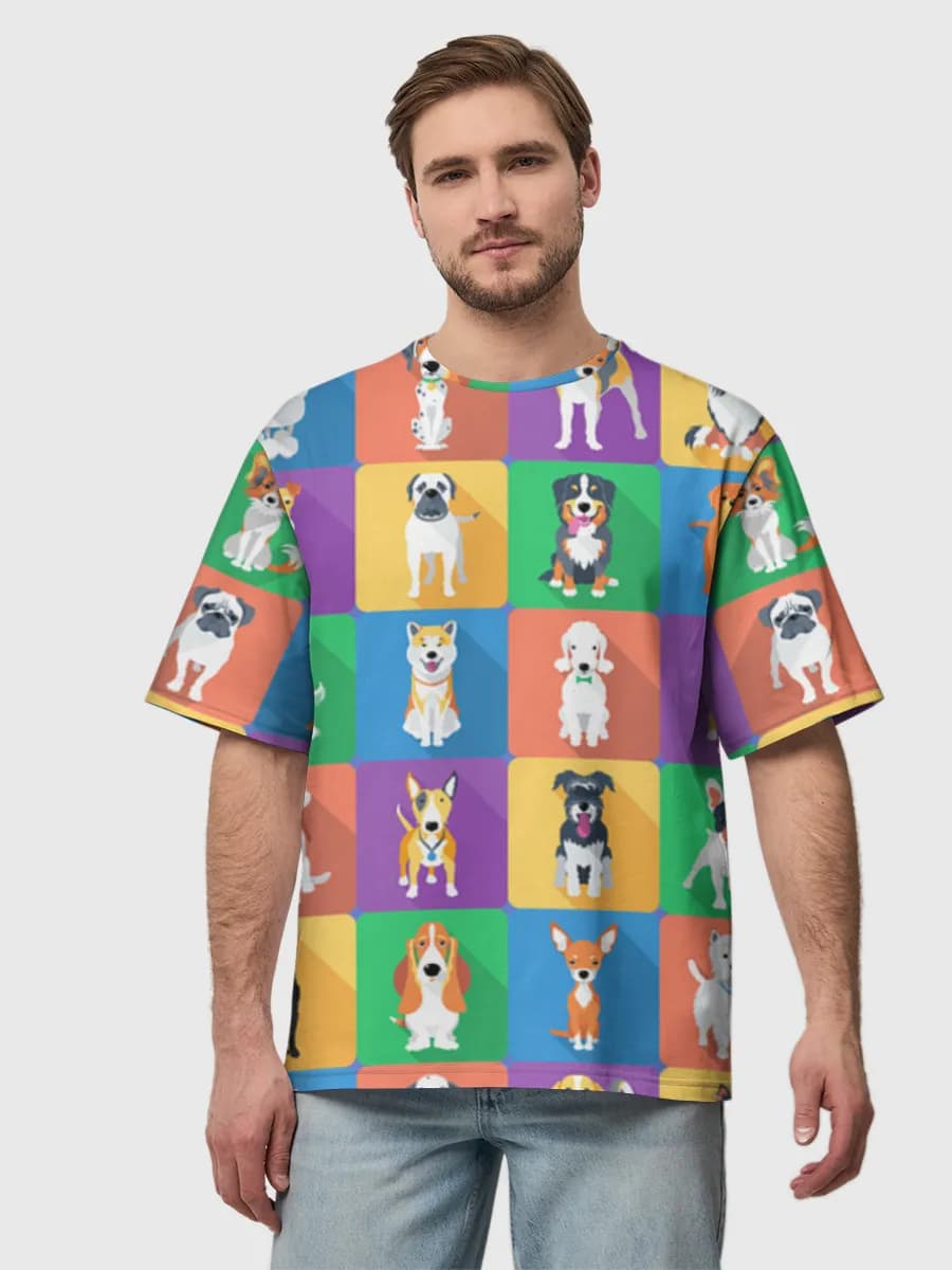 Men's oversized cotton T-shirt