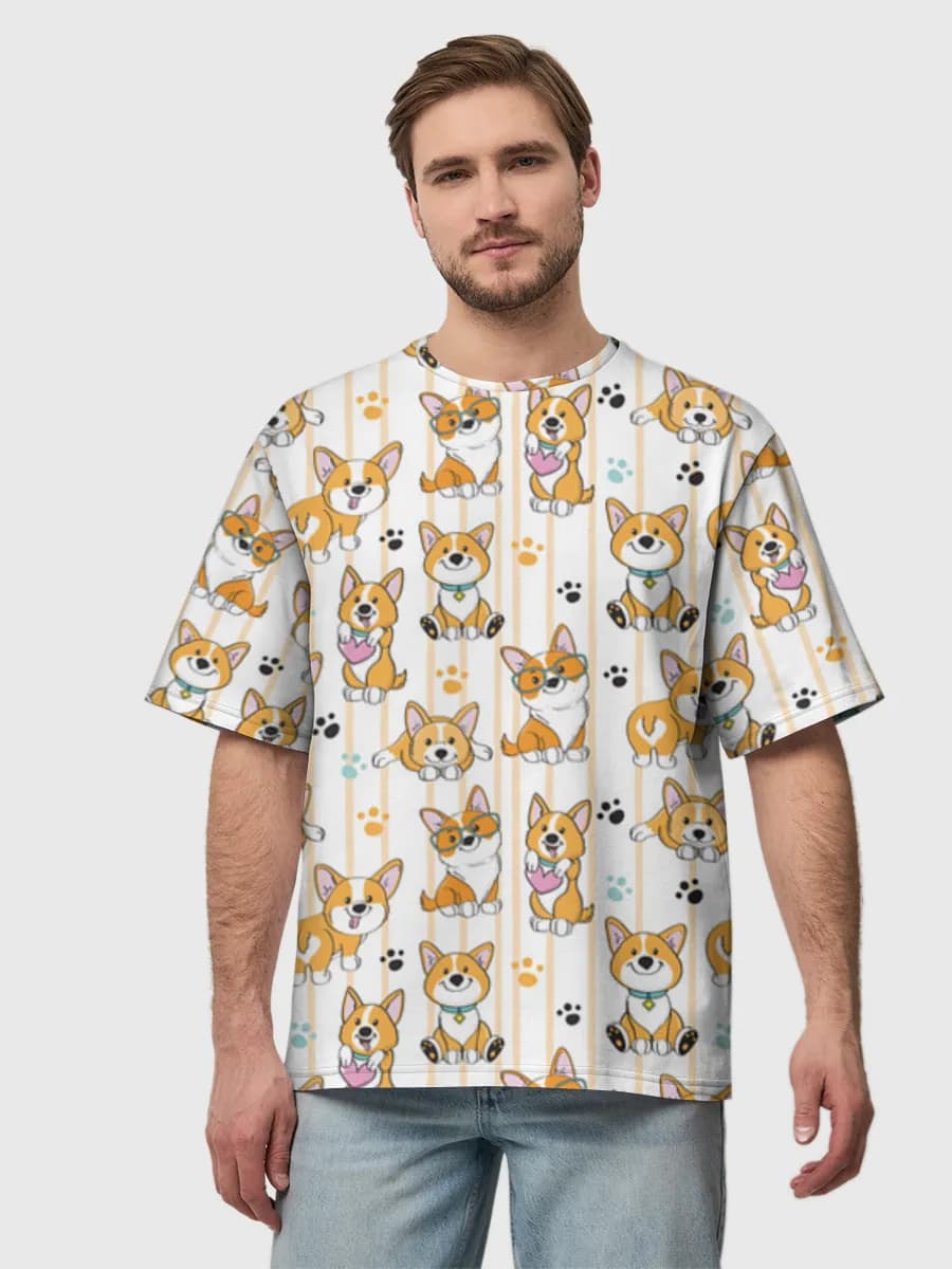 Men's oversized cotton T-shirt