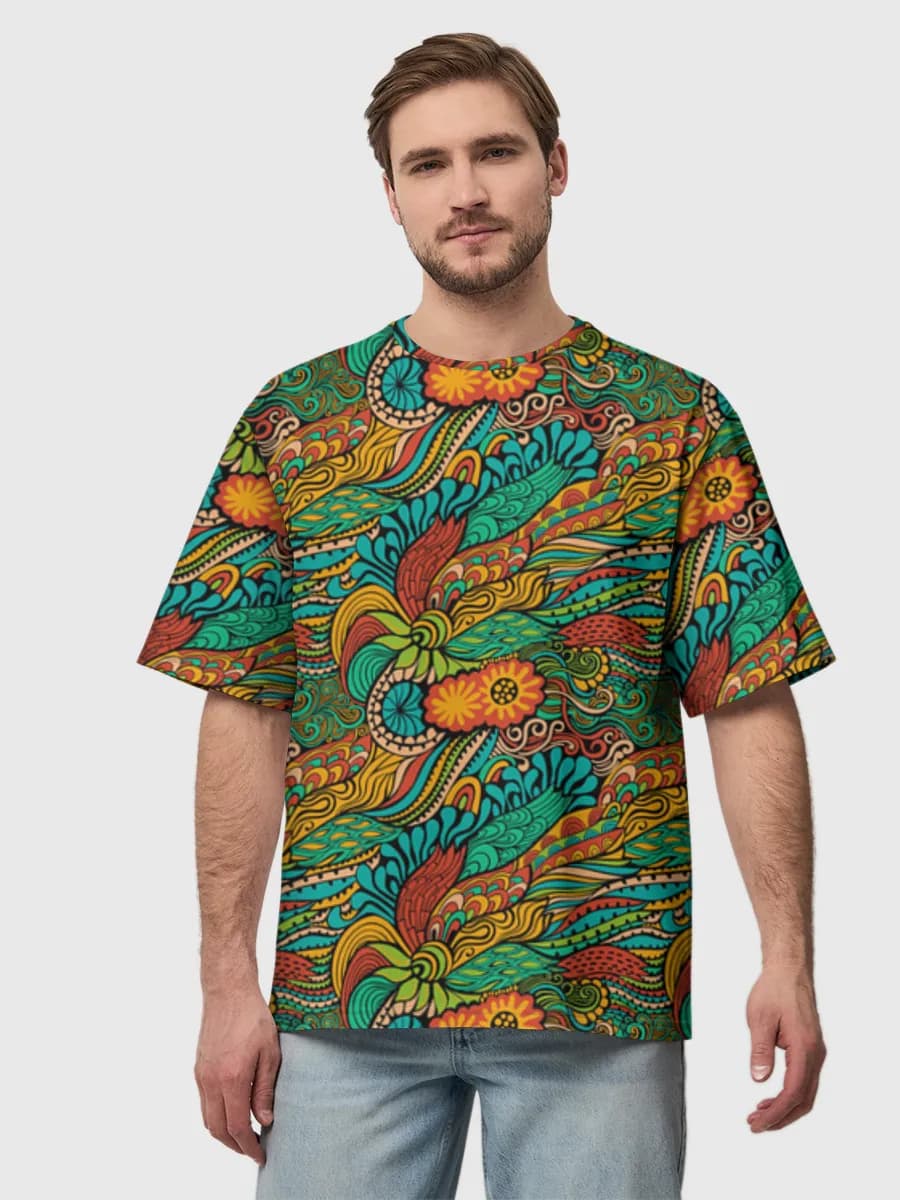 Men's oversized cotton T-shirt