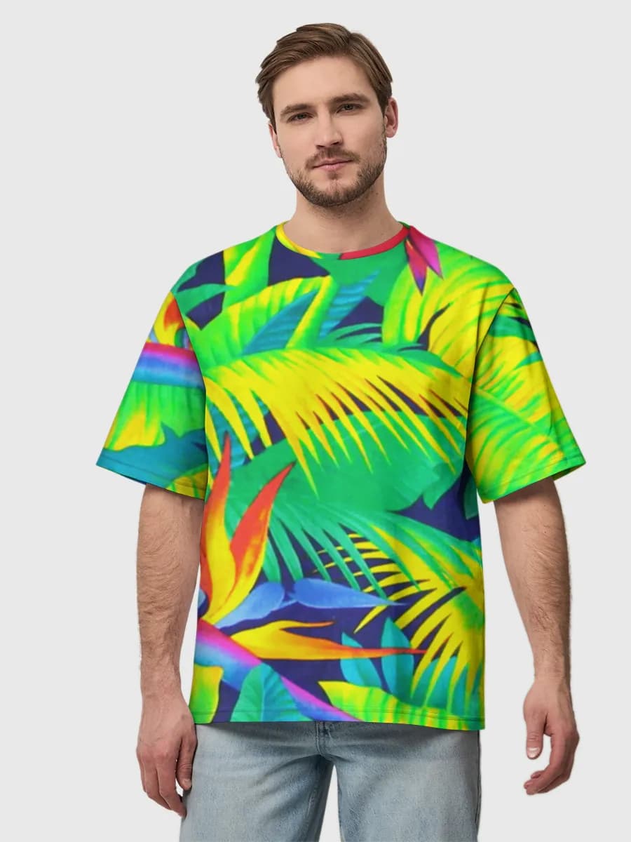 Herren Oversized Baumwoll T-Shirt