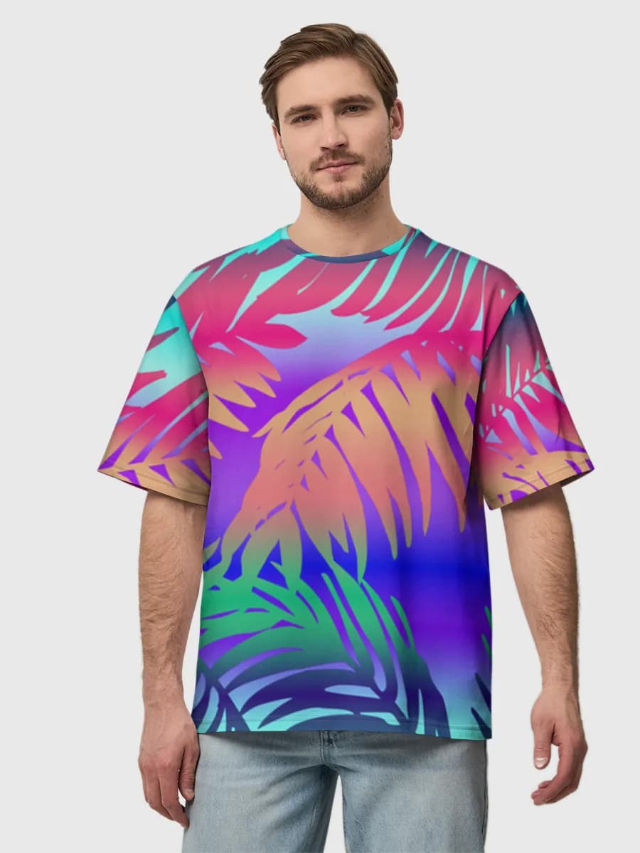 Men's oversized cotton T-shirt
