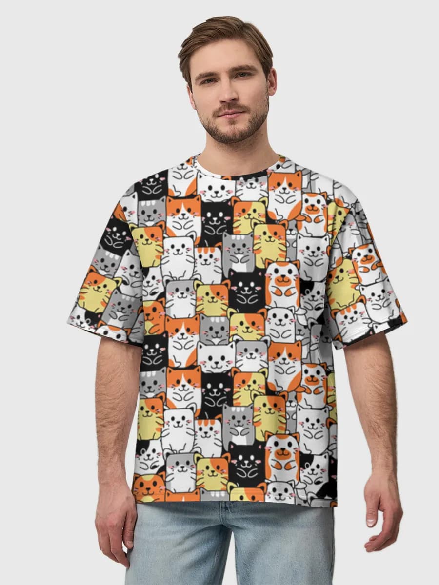 Men's oversized cotton T-shirt