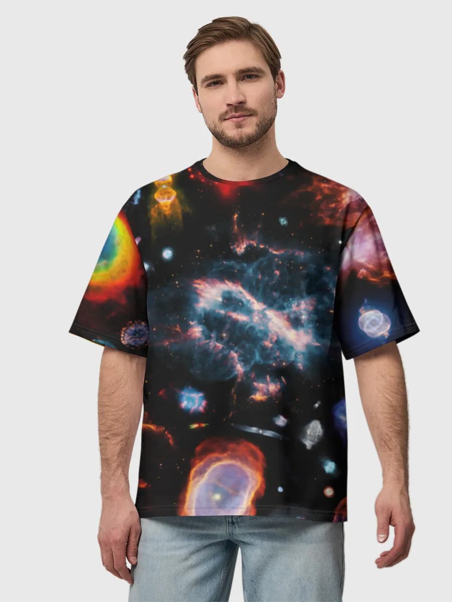 Herren Oversized Baumwoll T-Shirt