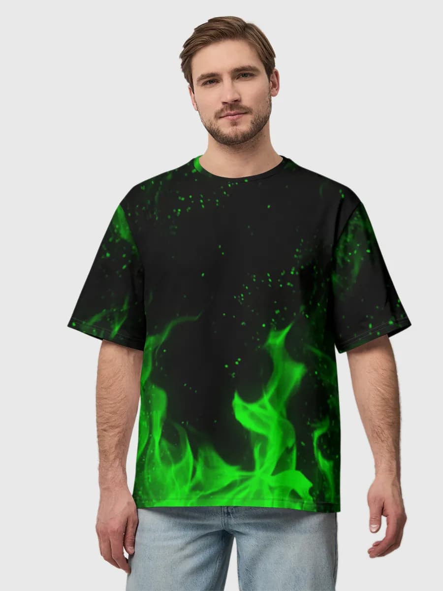 Camiseta de algodón extragrande para hombre