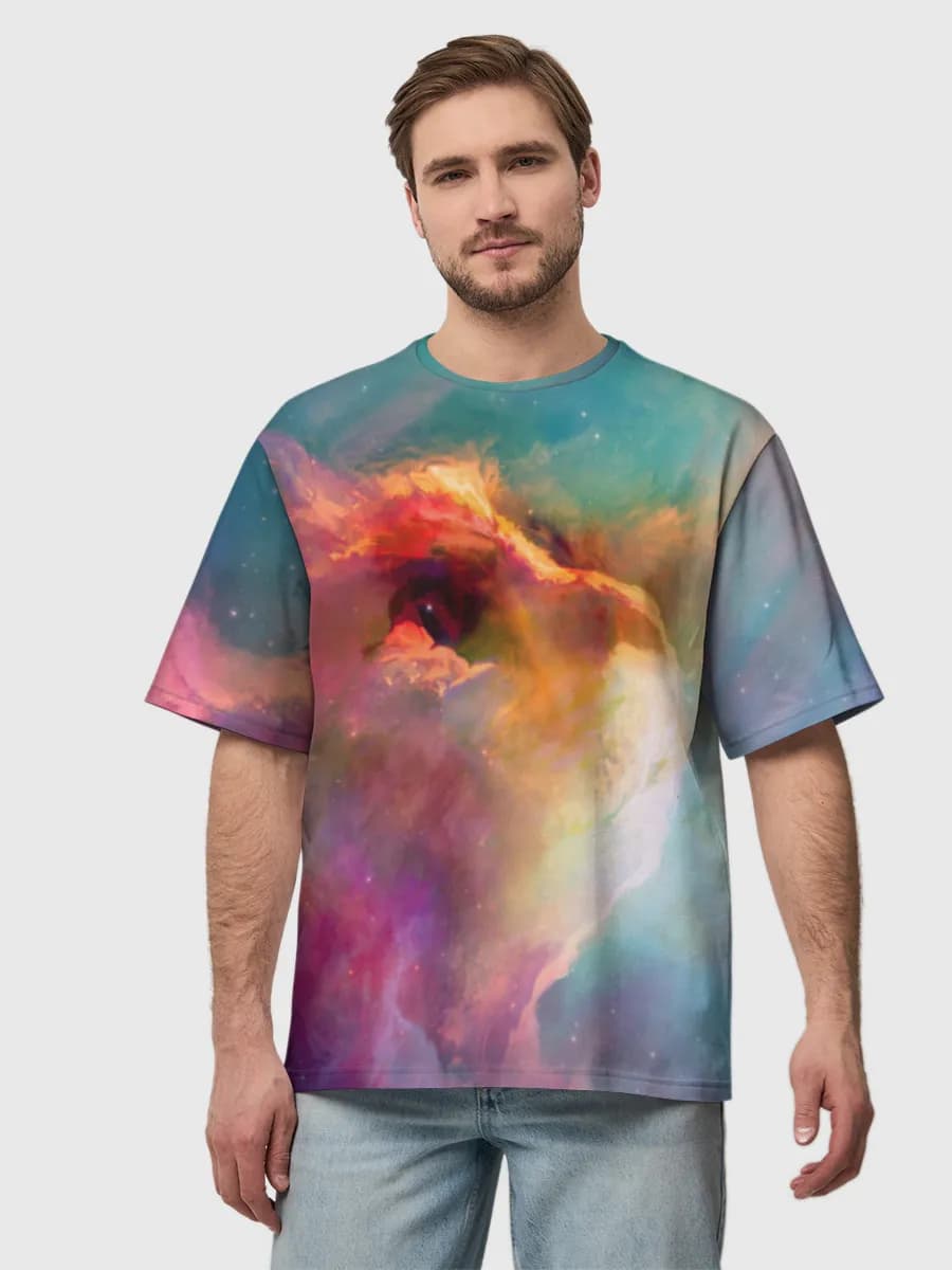 Men's oversized cotton T-shirt