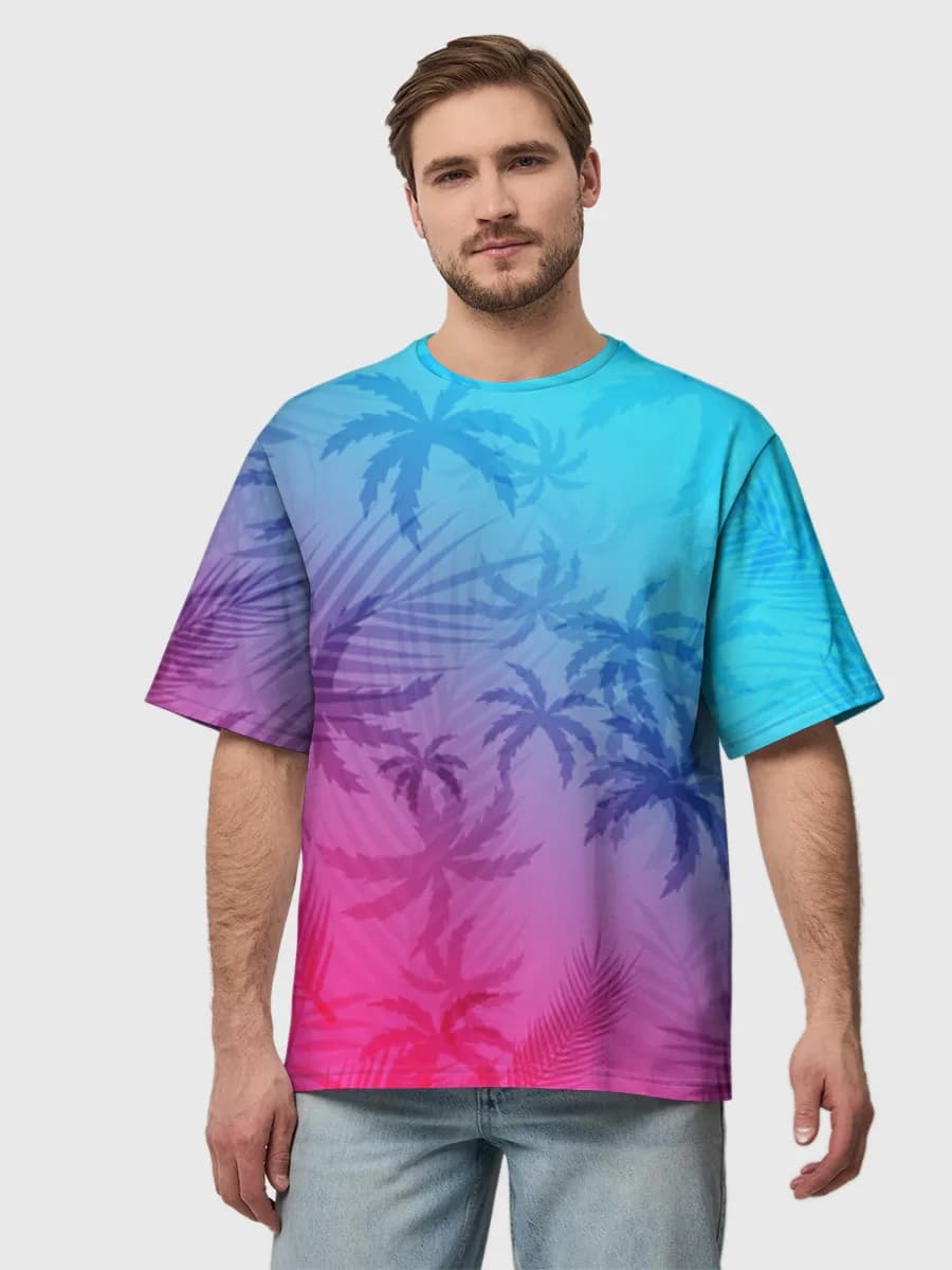 Men's oversized cotton T-shirt