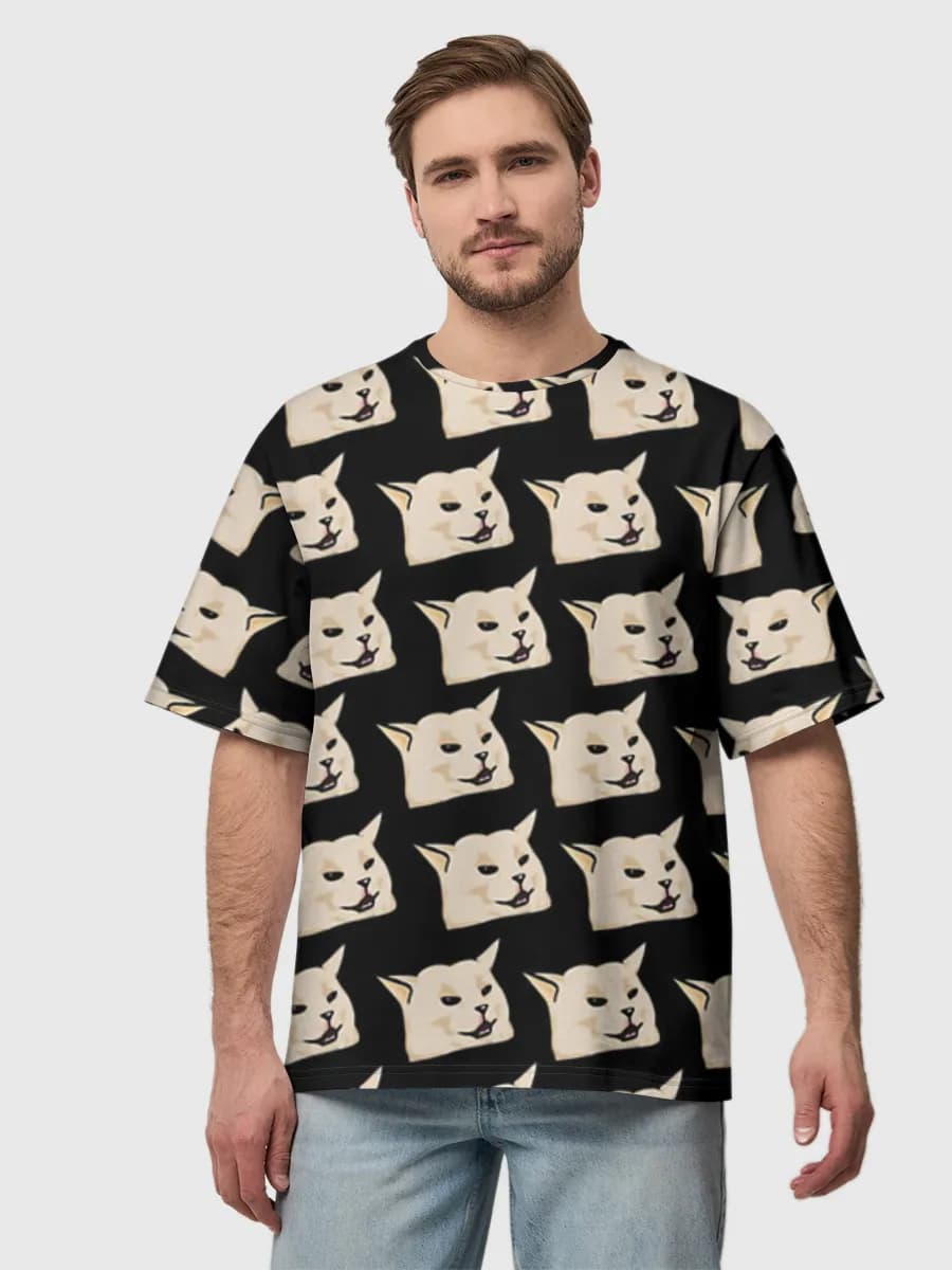 Men's oversized cotton T-shirt