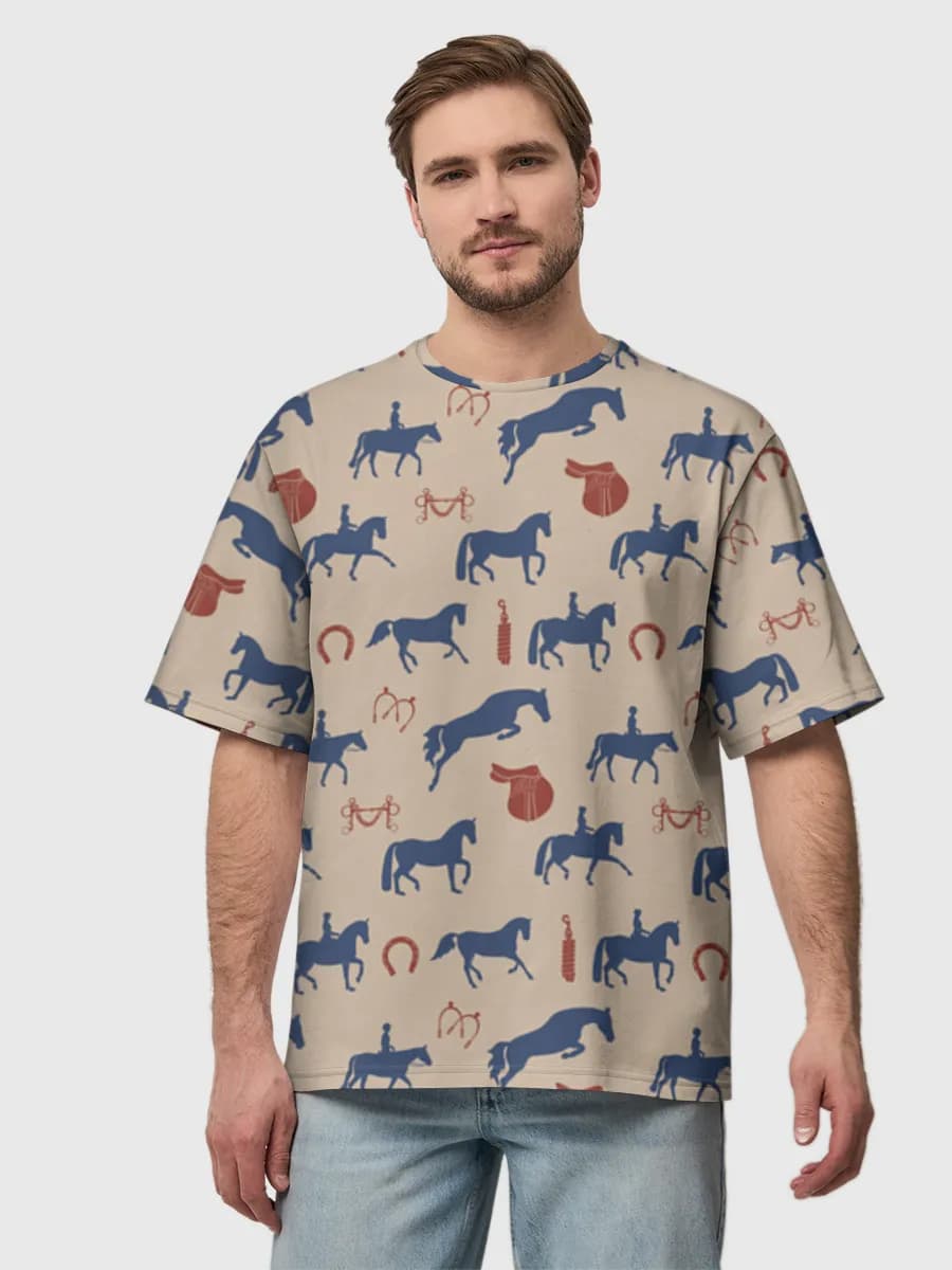 Herren Oversized Baumwoll T-Shirt