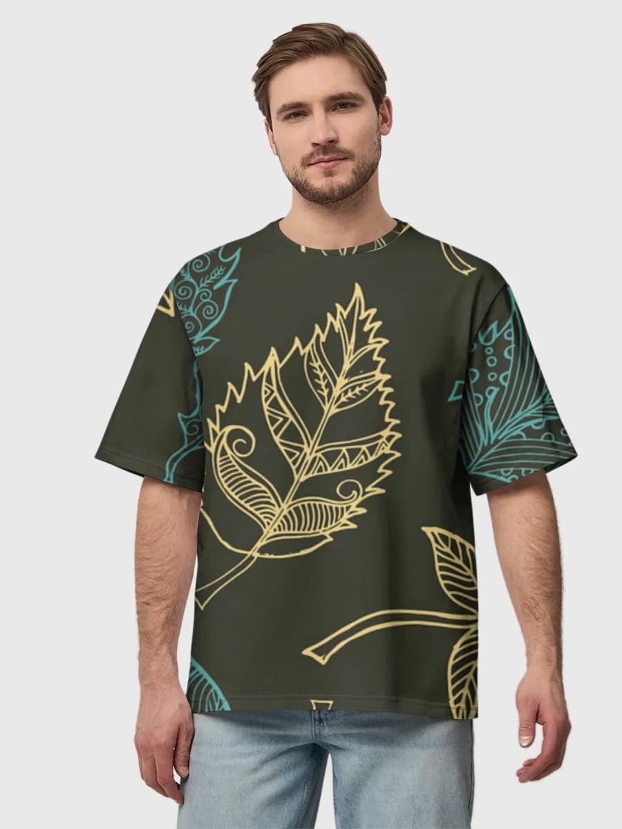 Men's oversized cotton T-shirt