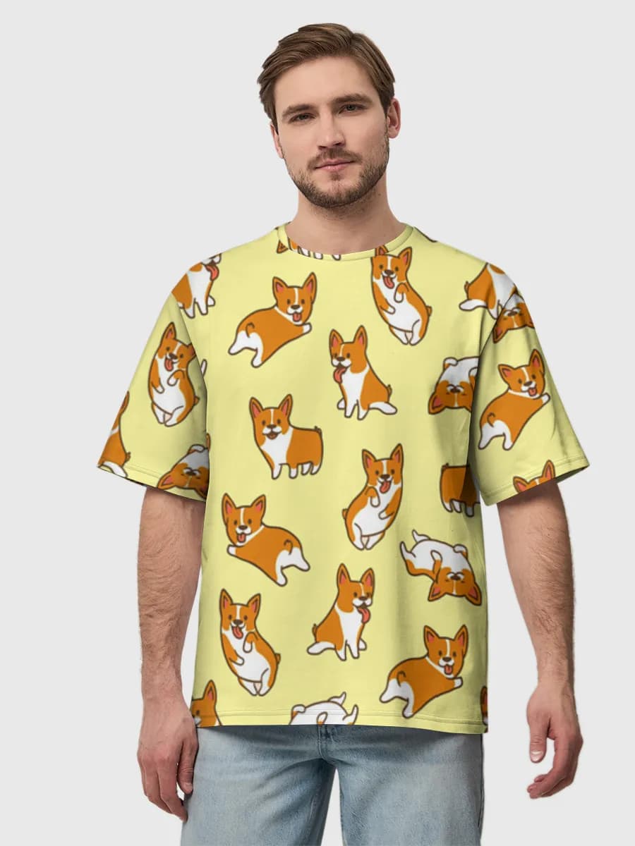 Men's oversized cotton T-shirt