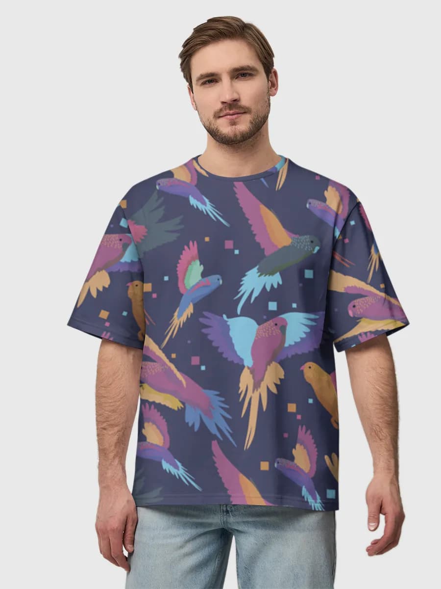 Men's oversized cotton T-shirt