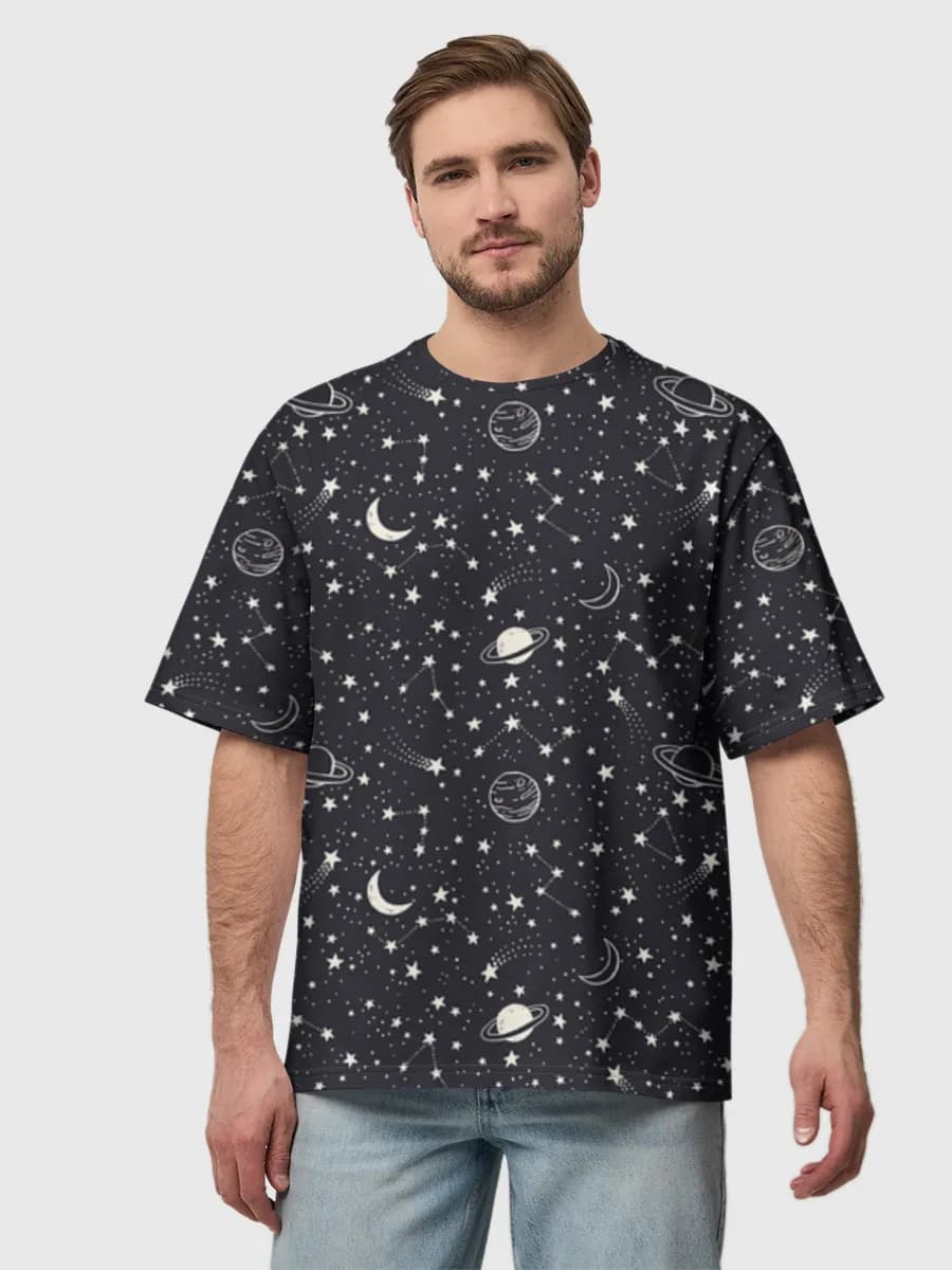 Men's oversized cotton T-shirt