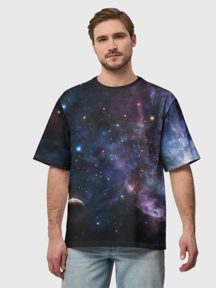 Herren Oversized Baumwoll T-Shirt