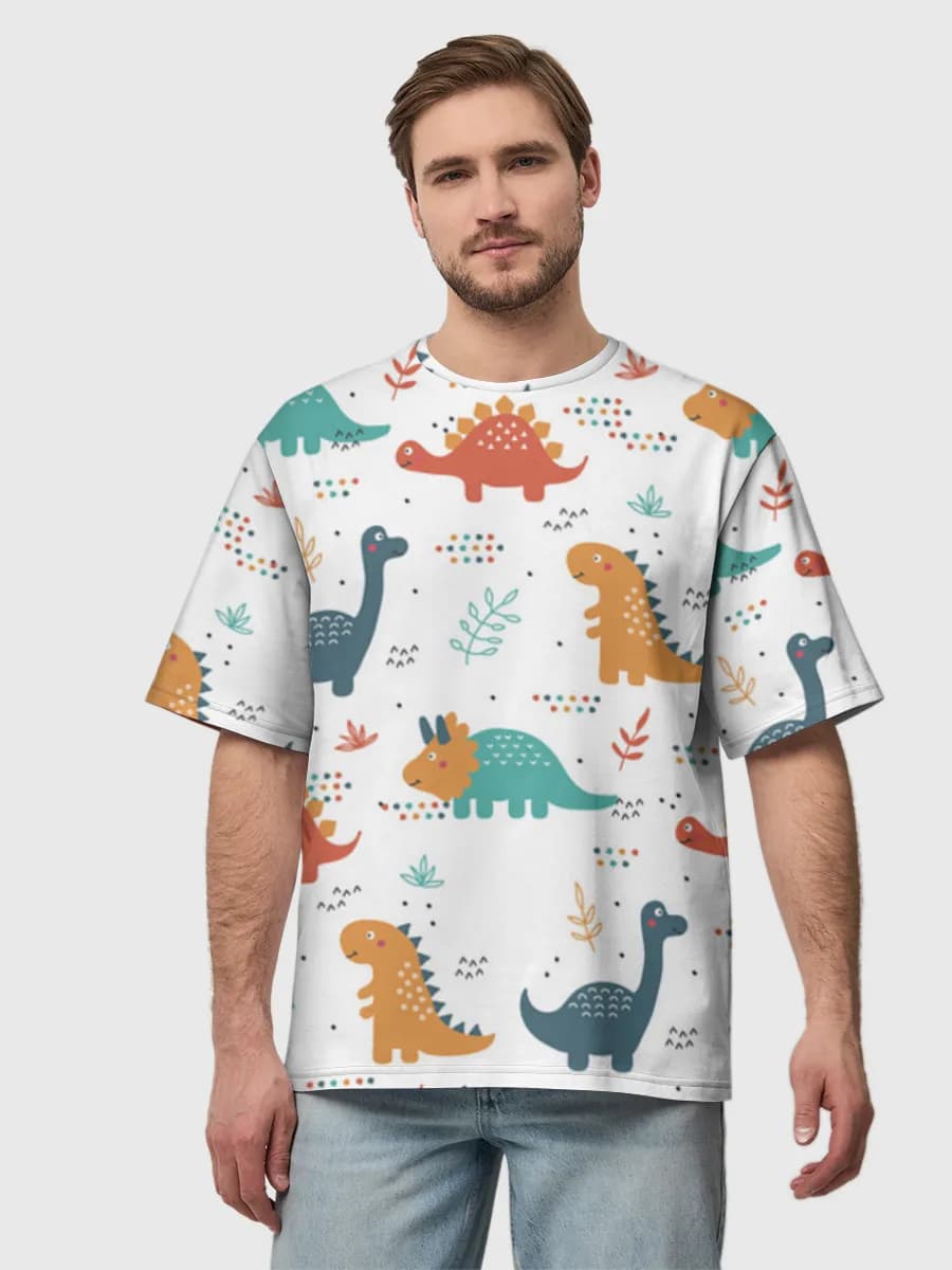 Men's oversized cotton T-shirt